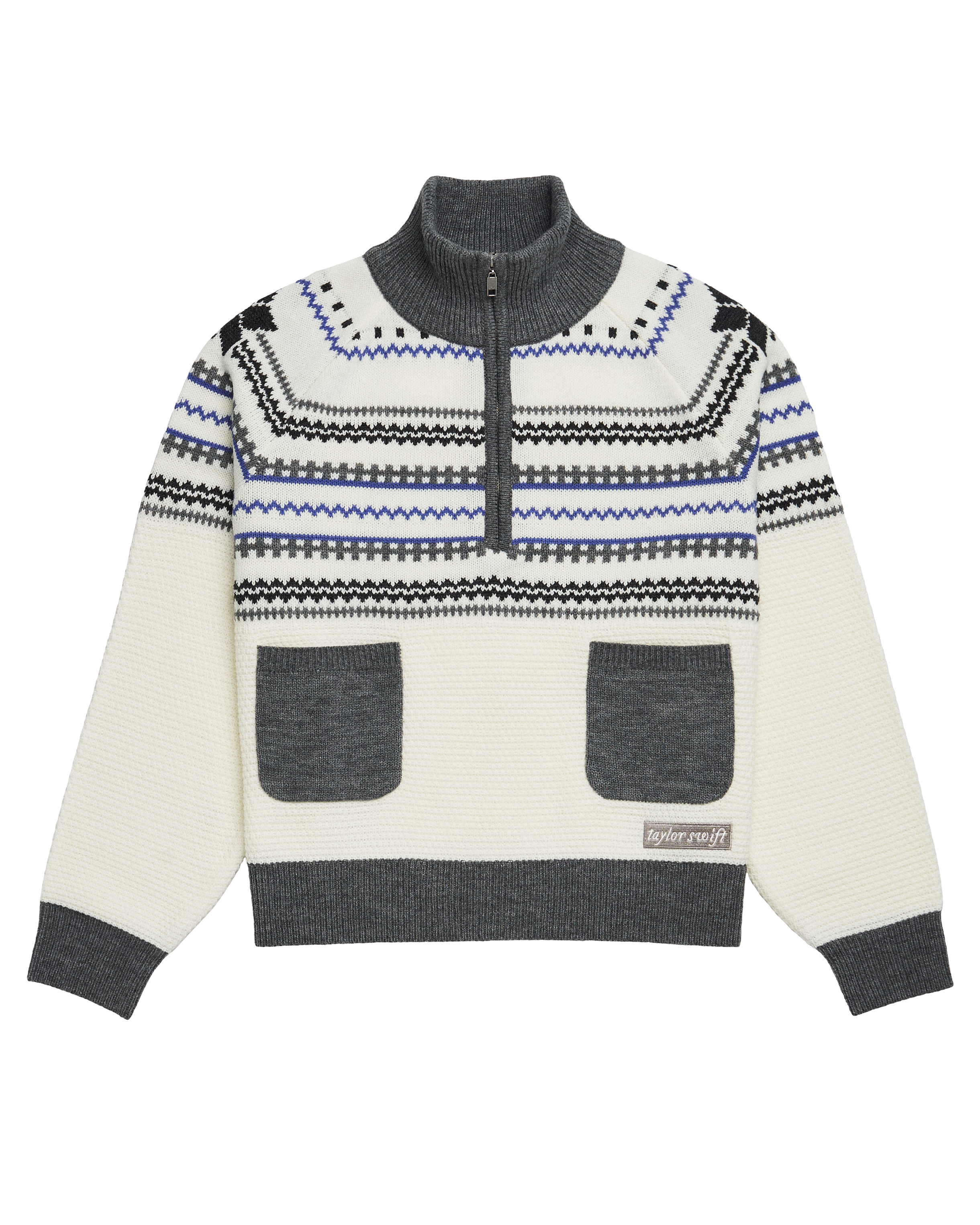 Folklore Album Quarter Zip Up Sweater – Taylor Swift Official Store