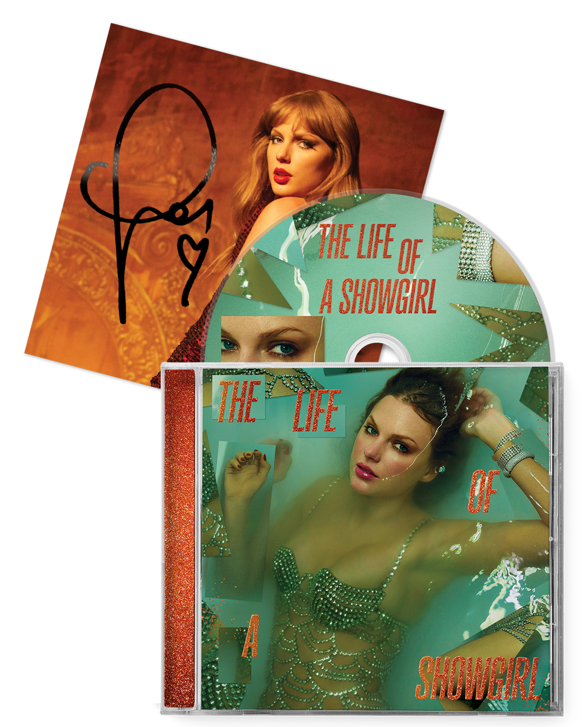 Taylor Swift サインCD The Life of a Showgirl CD + Hand Signed Photo 3 – Taylor Swift