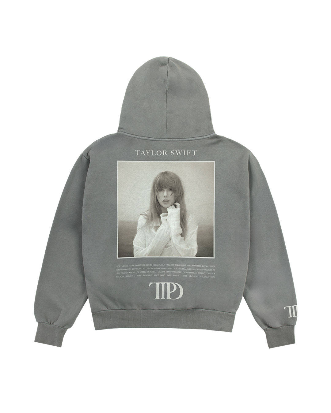The Tortured Poets Department Gray Hoodie – Taylor Swift Official The Tortured Poets Department Gray Hoodie – Taylor Swift Official