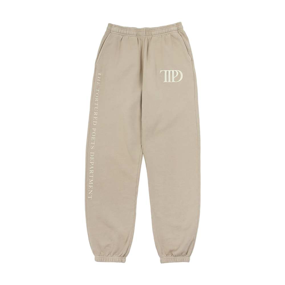 The Tortured Poets Department Beige Sweatpants Taylor Swift Official Store