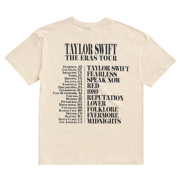 Taylor Swift The Eras Tour Beige T-Shirt Taylor Swift Official Store