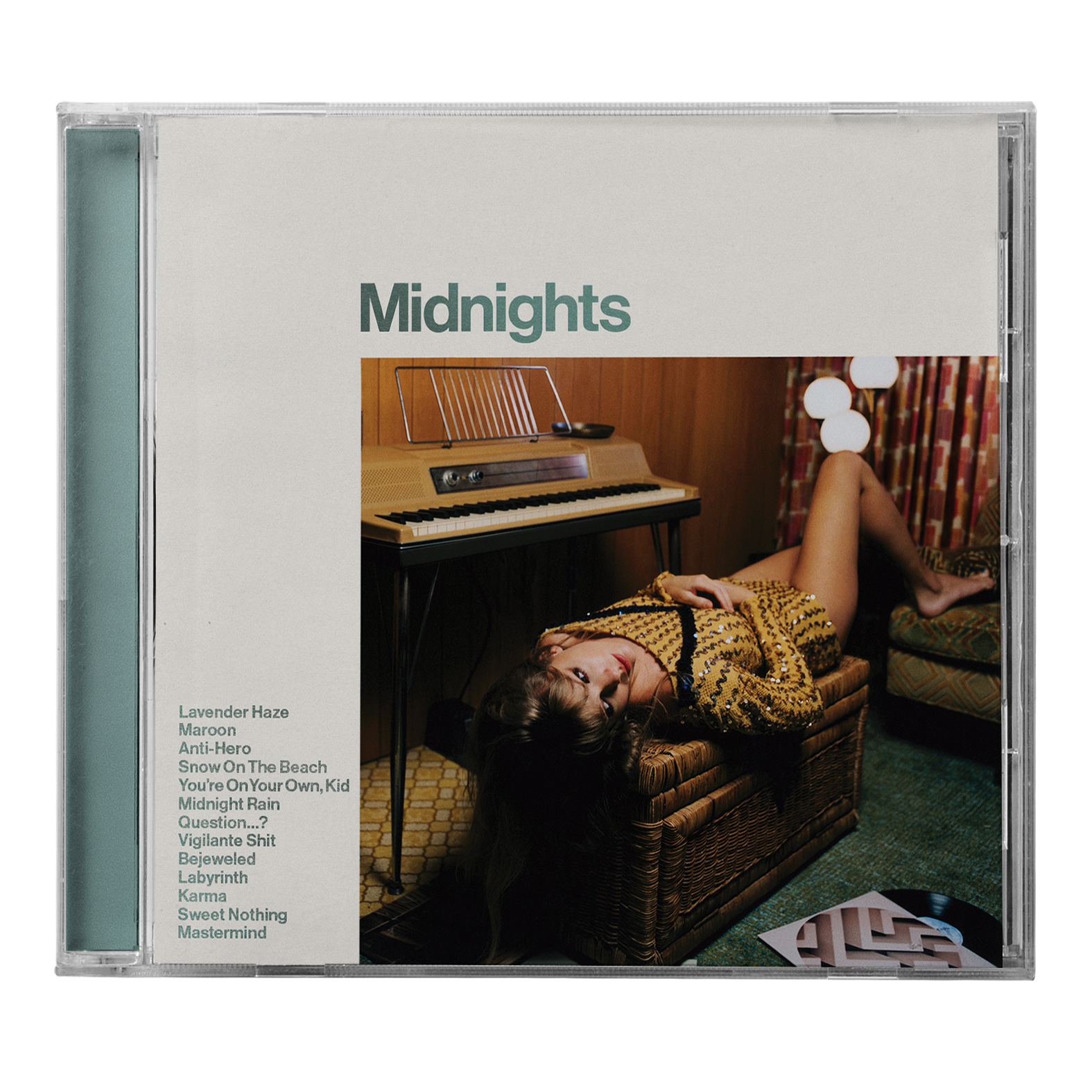 Taylor Swift store Midnights Jade Green Edition CD with Hand Signed Photo