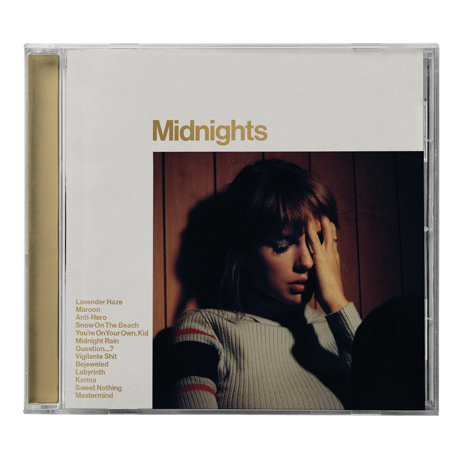 Taylor swift midnights mahogany edition signed outlet cd photo with HEART