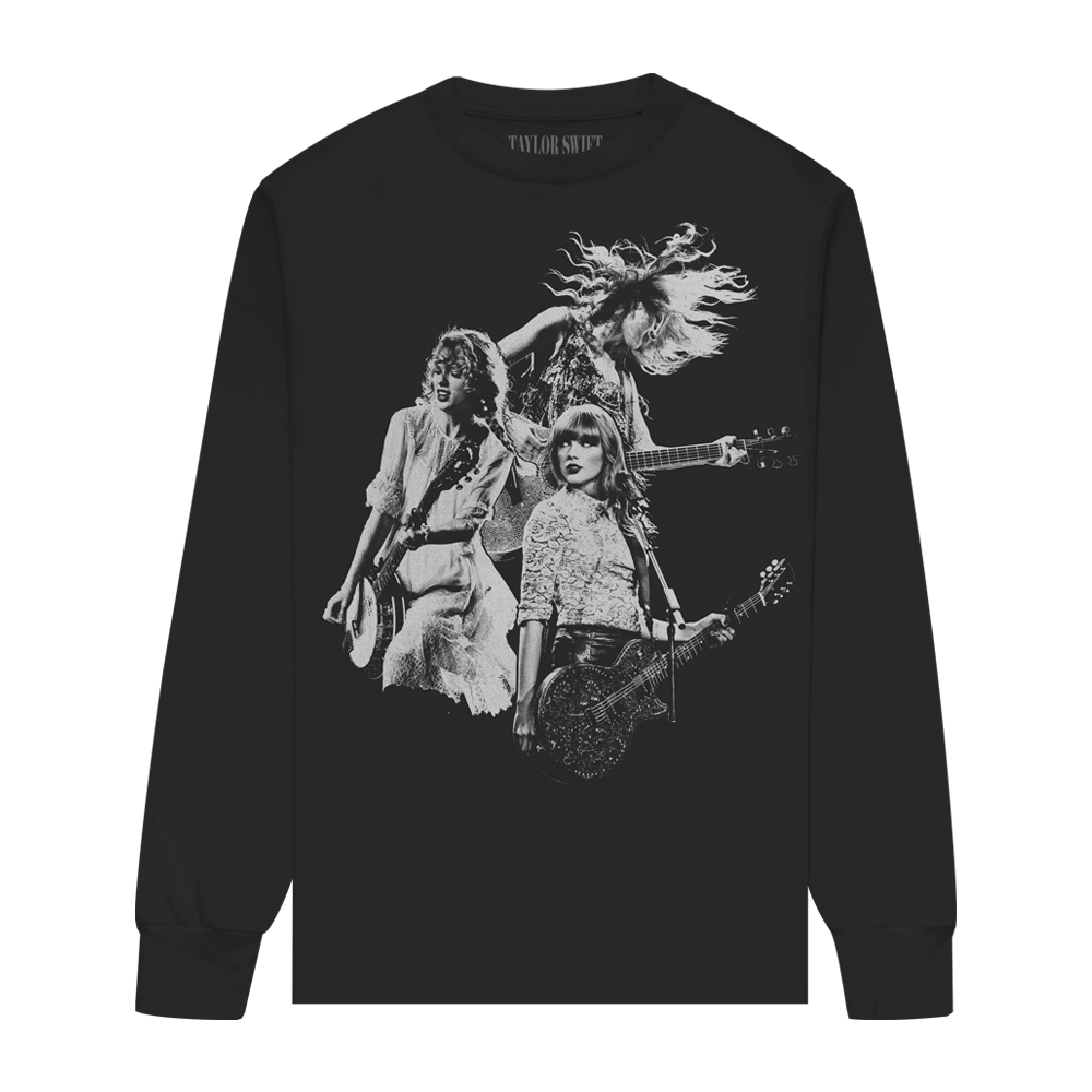 Taylor Swift | The Eras Tour Collage Black Long Sleeve - Taylor 