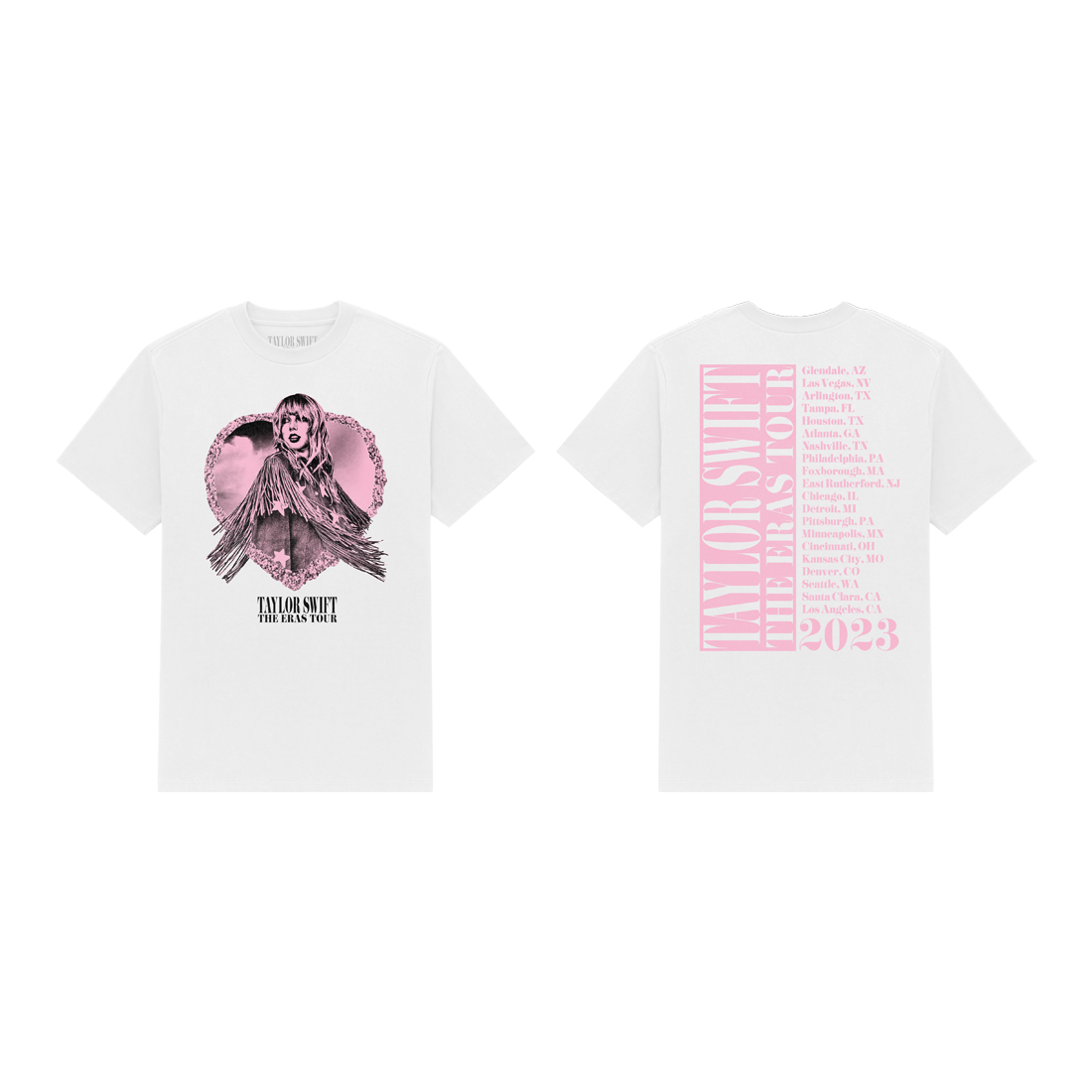 Taylor Swift | The Eras Tour Lover Album T-Shirt Front and Back