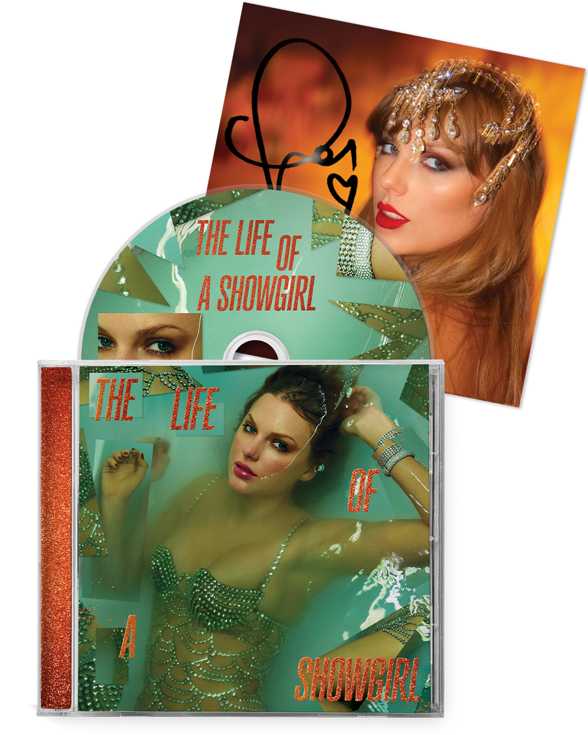 The Life of a Showgirl CD + Hand Signed Photo 1 – Taylor Swift