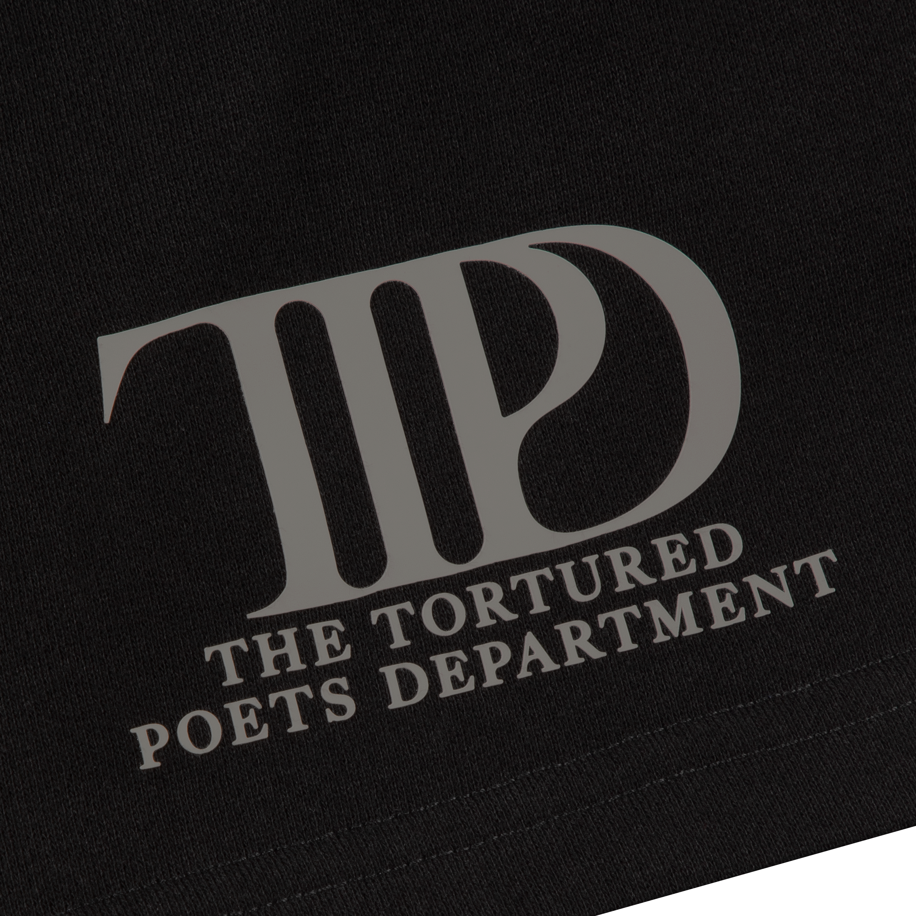 The Tortured Poets Department Black Shorts TTPD Logo