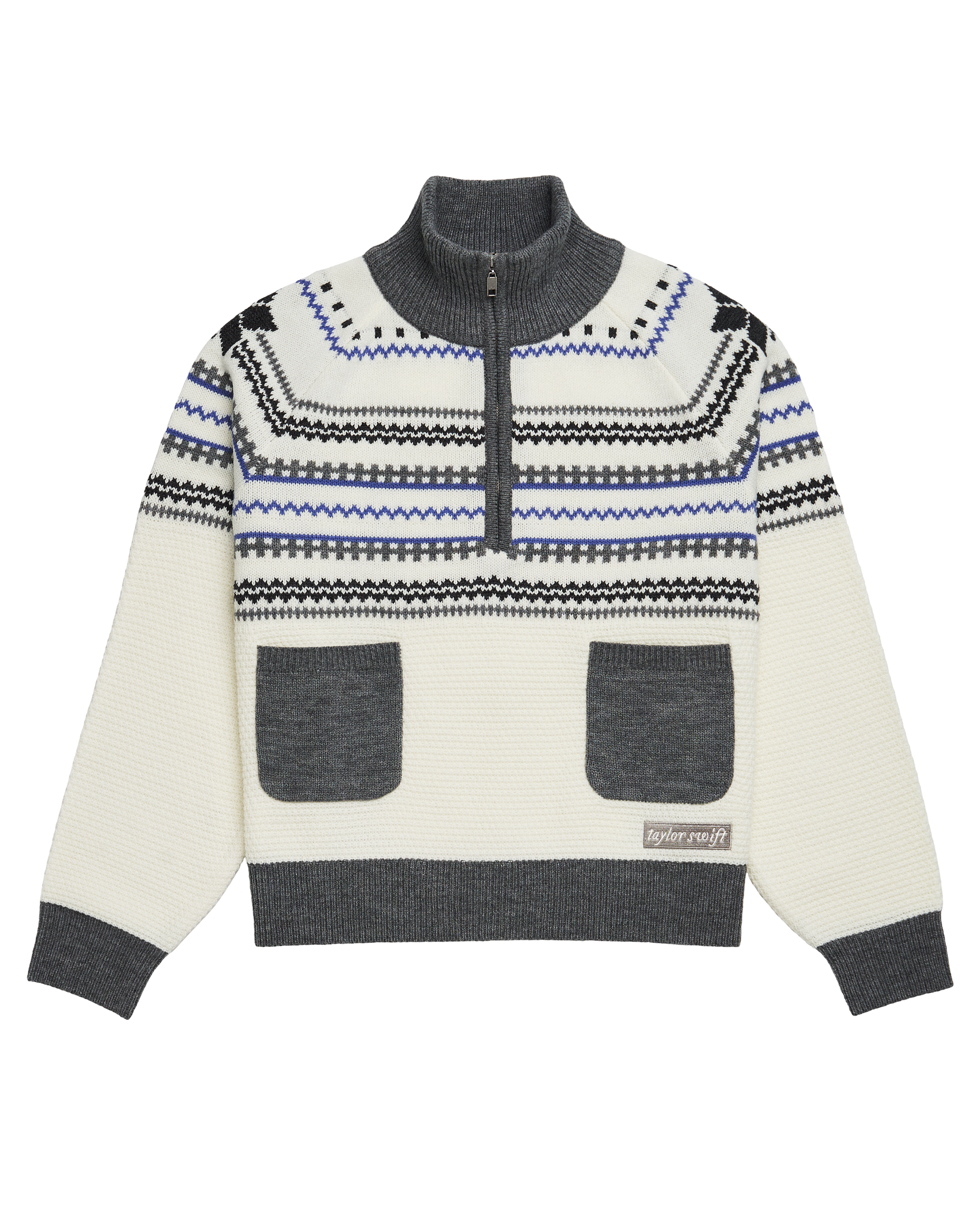 Folklore Album Quarter Zip Up Sweater – Taylor Swift Official Store