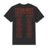 Taylor Swift The Eras Tour Photo Black T-Shirt Back