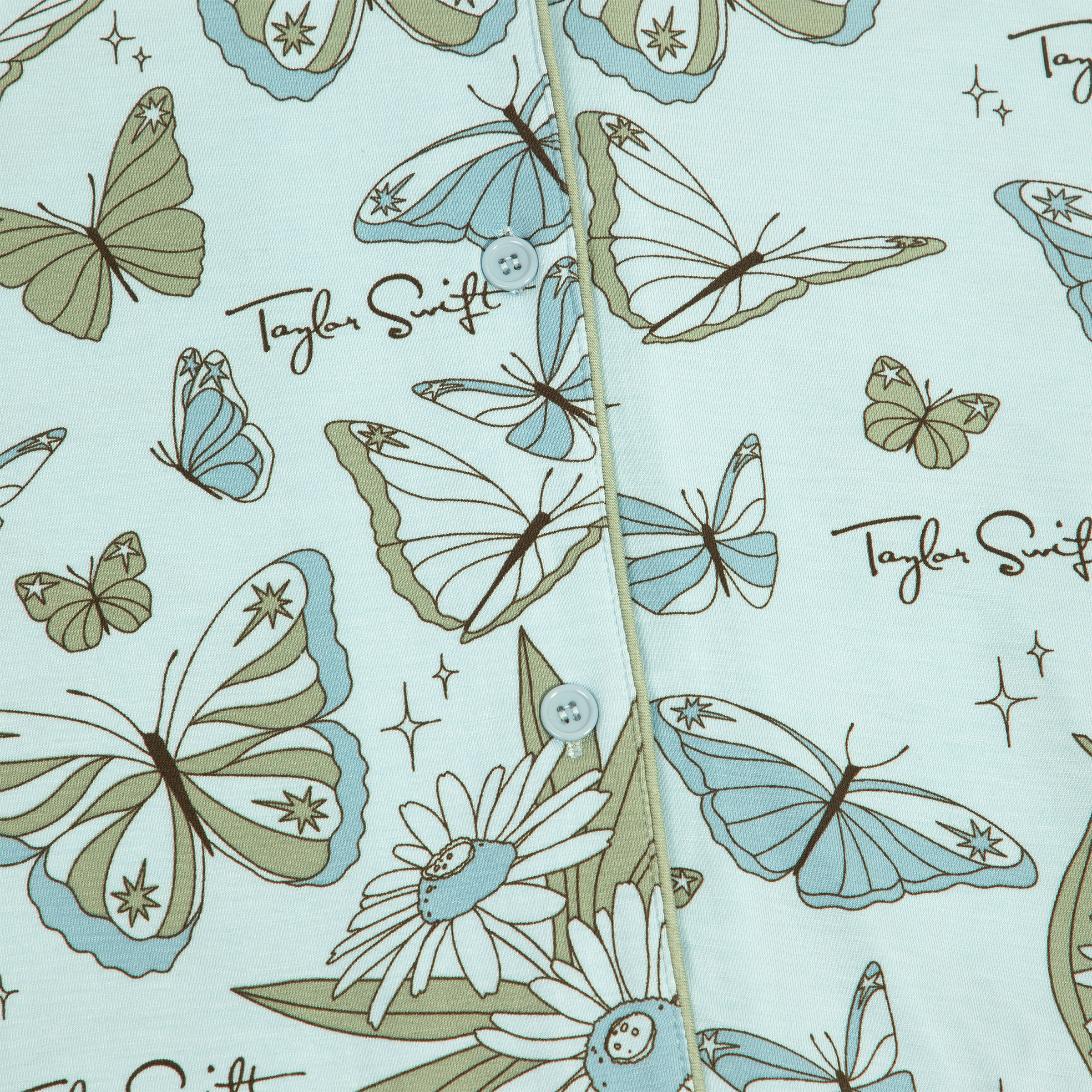 Self-Titled Butterfly PJ Shirt Dress Detail