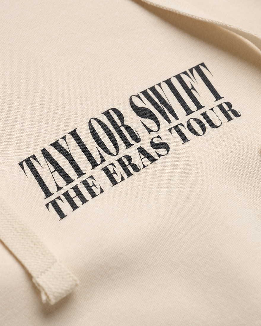 Taylor Swift | The Eras Tour Beige Hoodie detail