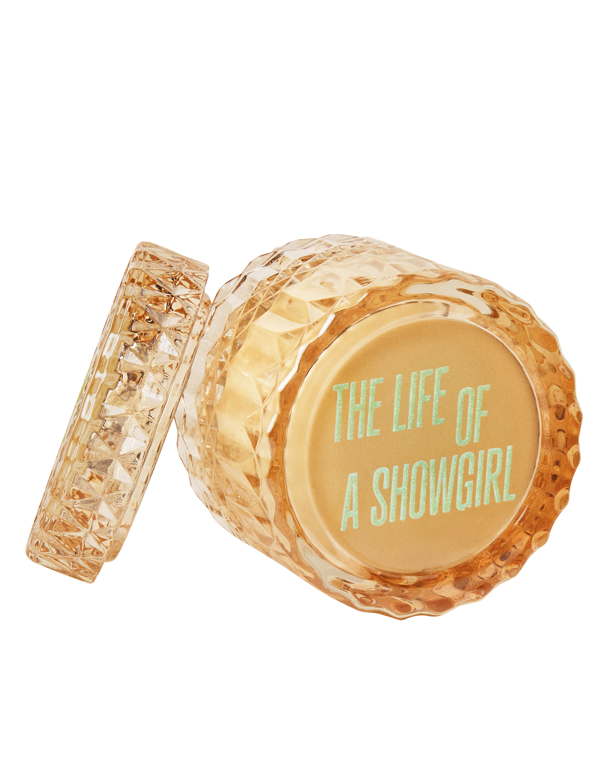 The Life of a Showgirl Candle Close
