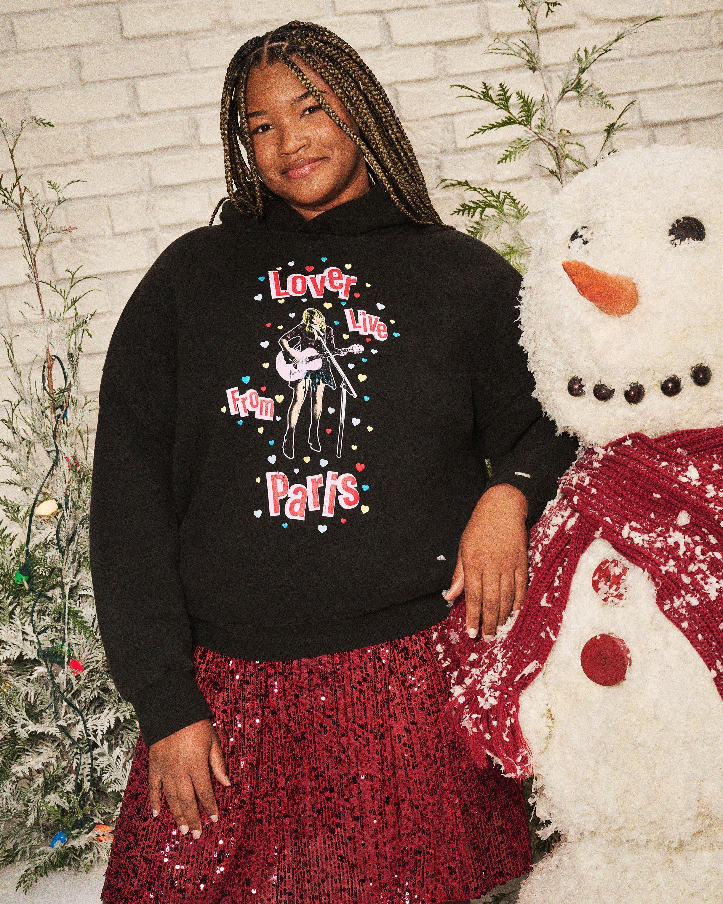 Lover Live From Paris Black Hoodie Model