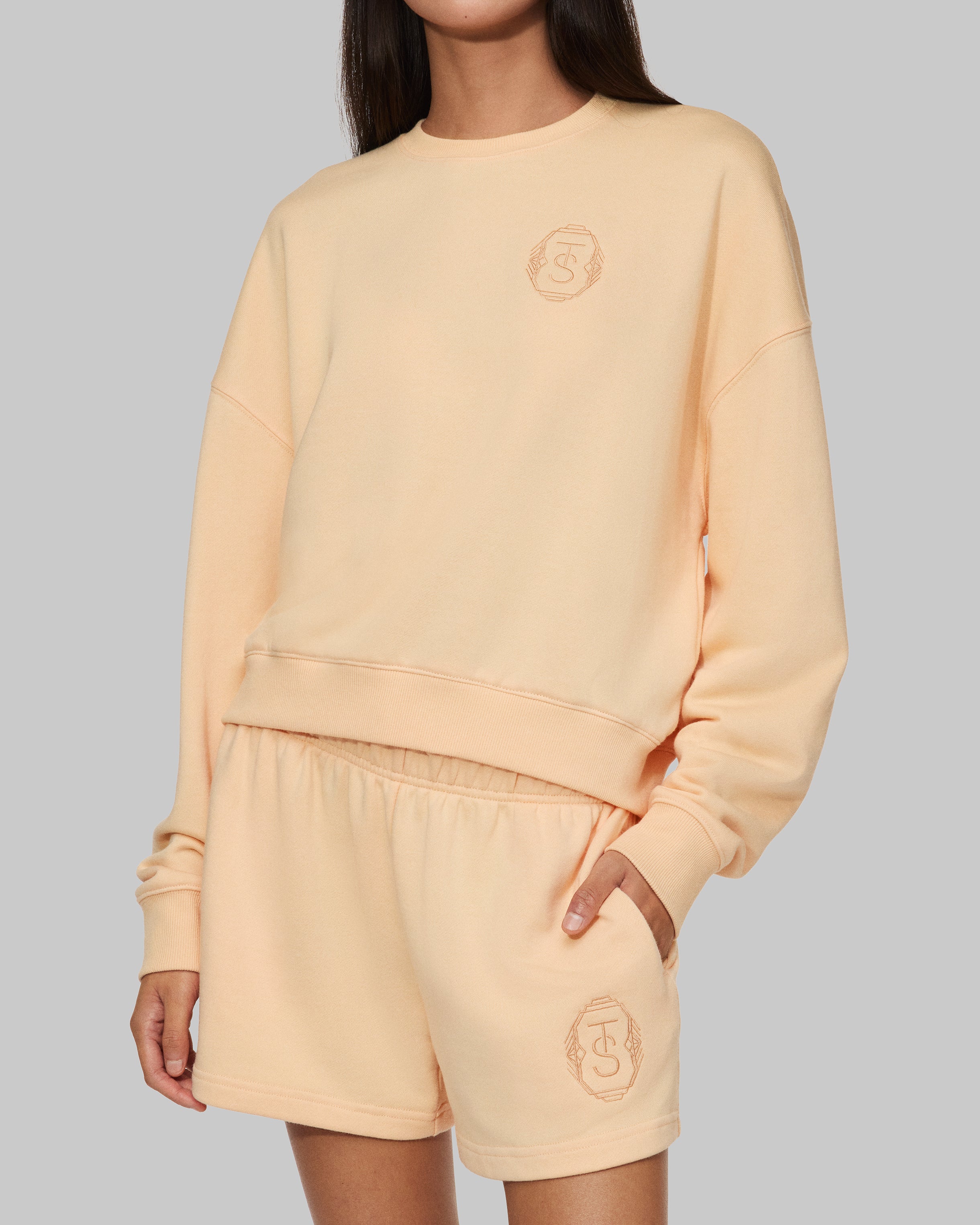 The Life of a Showgirl French Terry Crewneck Sweatshirt S model front