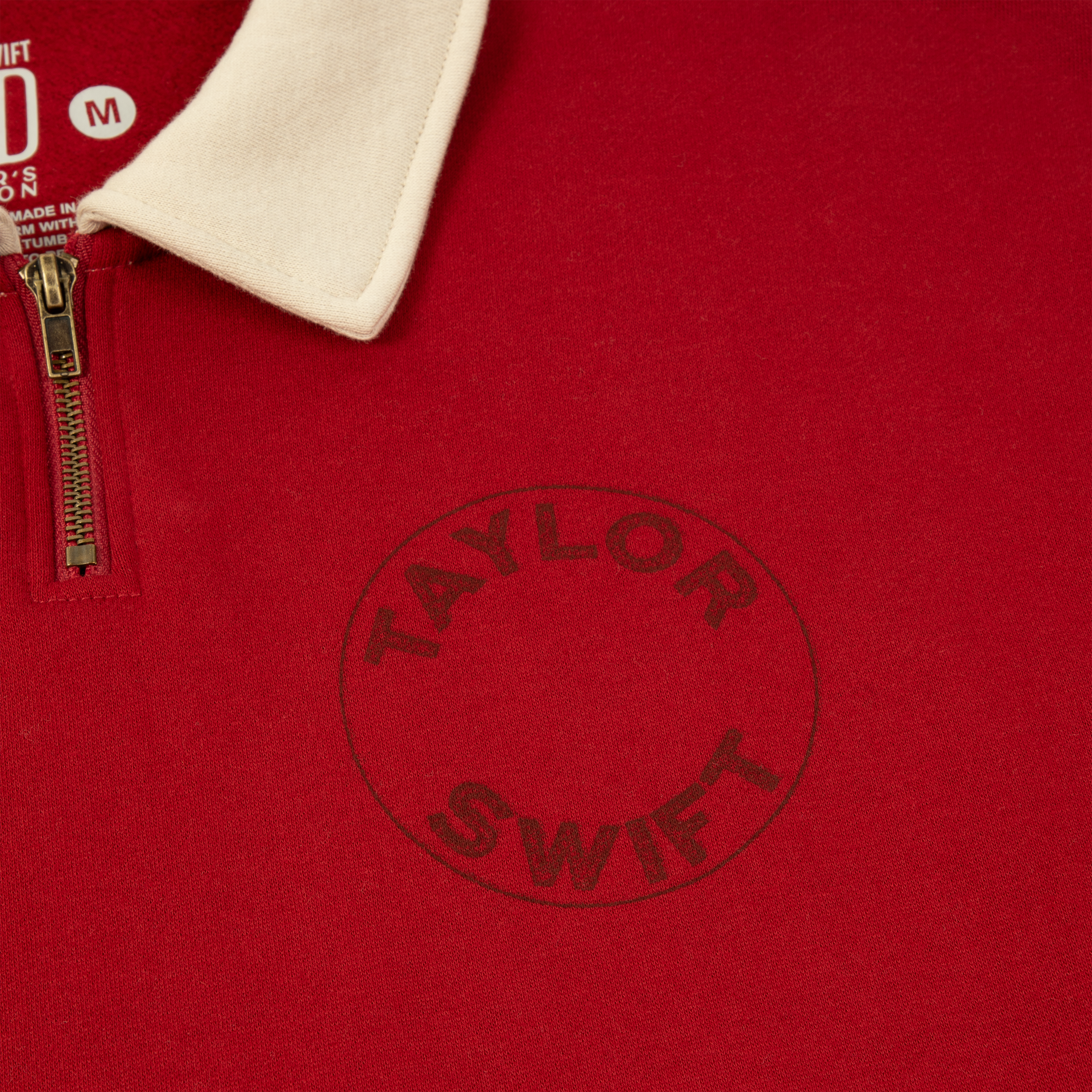 Red (Taylor's Version) I Remember It All Too Well Zip Polo Front Detail