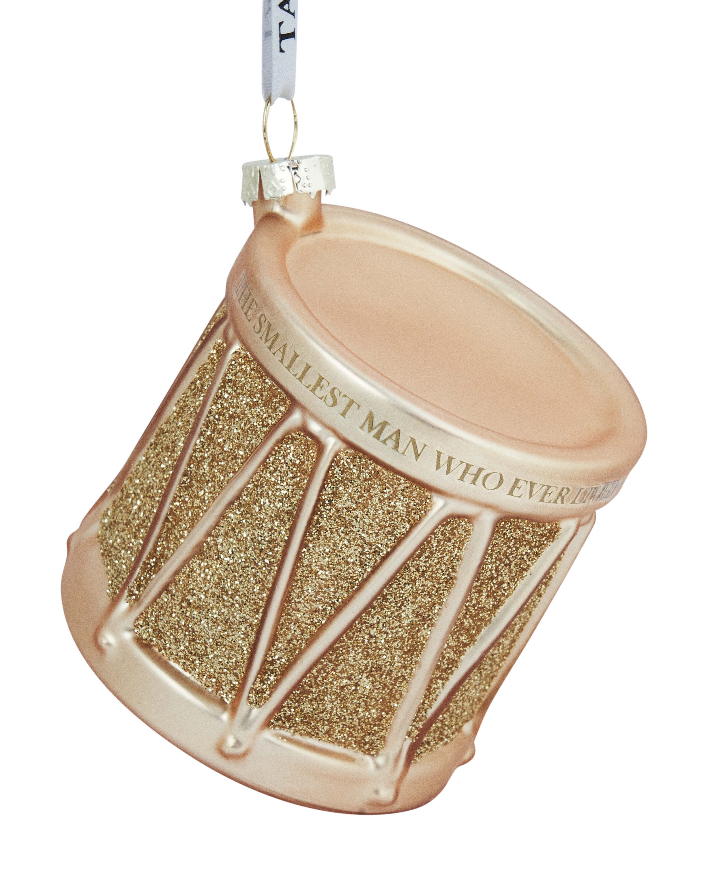 The Smallest Man Who Ever Lived Drum Ornament Detail 2