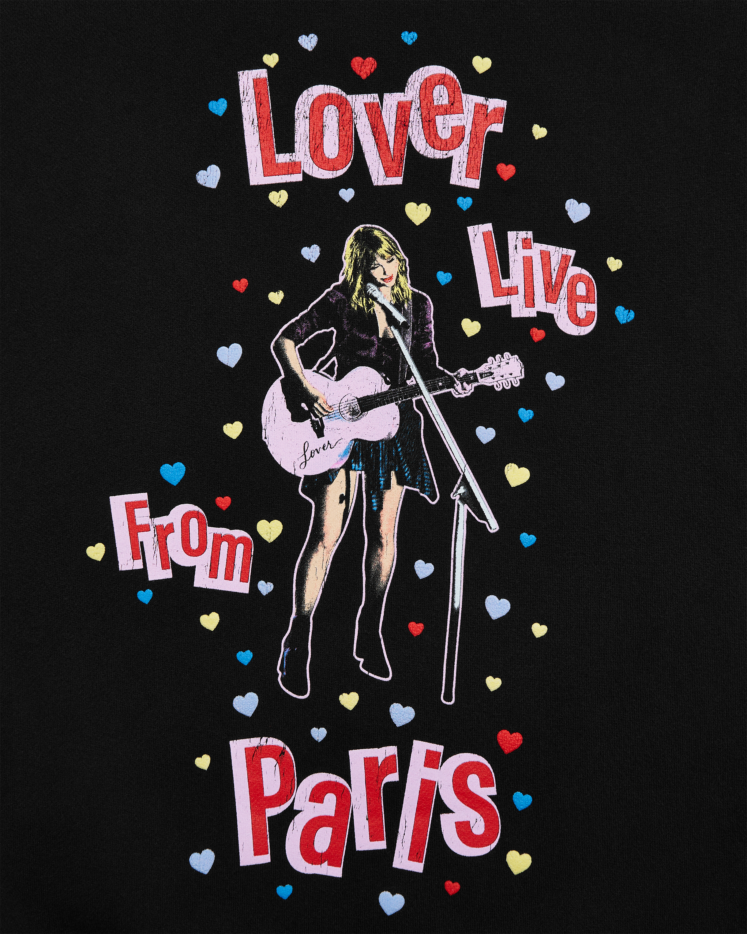 Lover Live From Paris Black Hoodie Detail