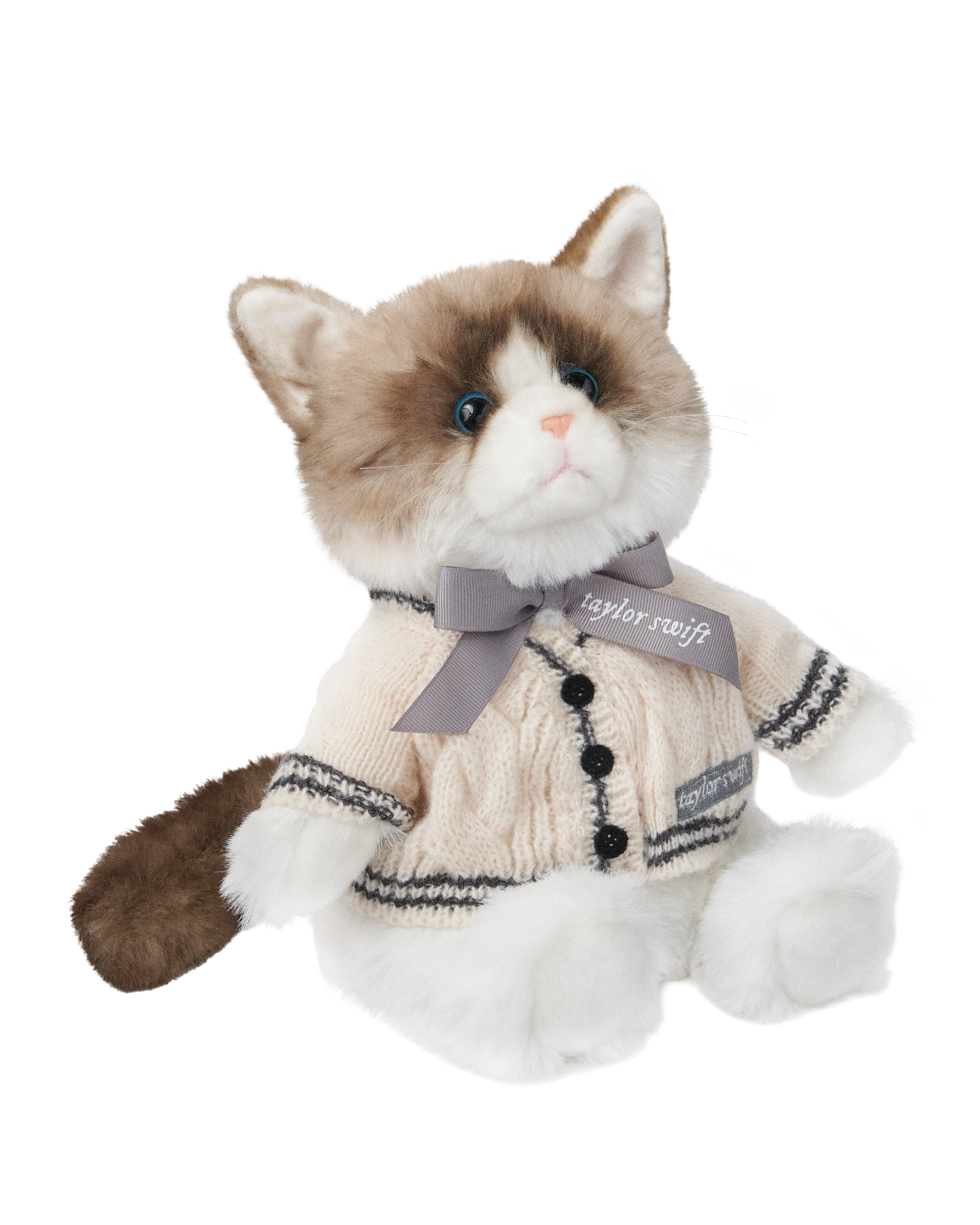Folklore Album Cardigan Plush Cat Side