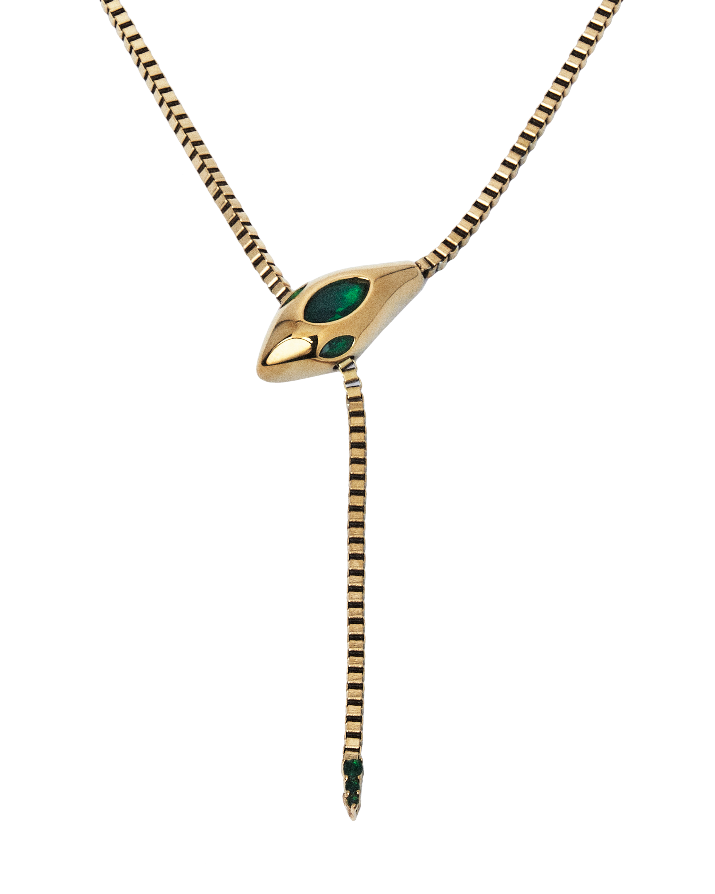 All I Think About Is Karma Snake Necklace Detail