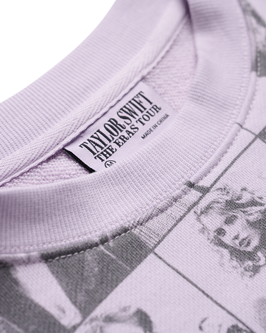 Taylor Swift | The Eras Tour Cropped Lavender Pullover