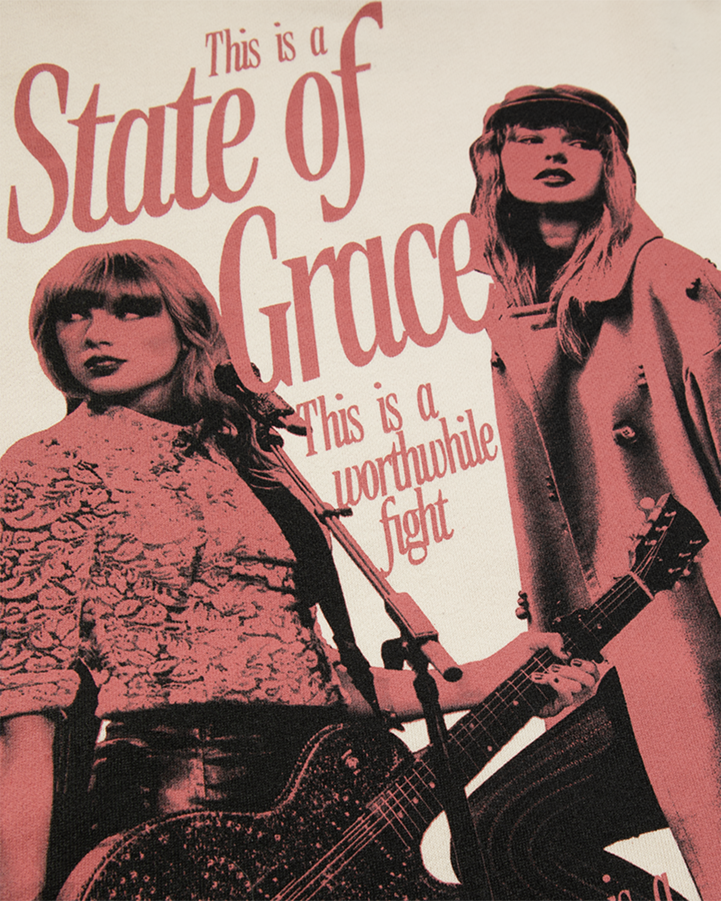 Red (Taylor's Version) State of Grace Hoodie detail