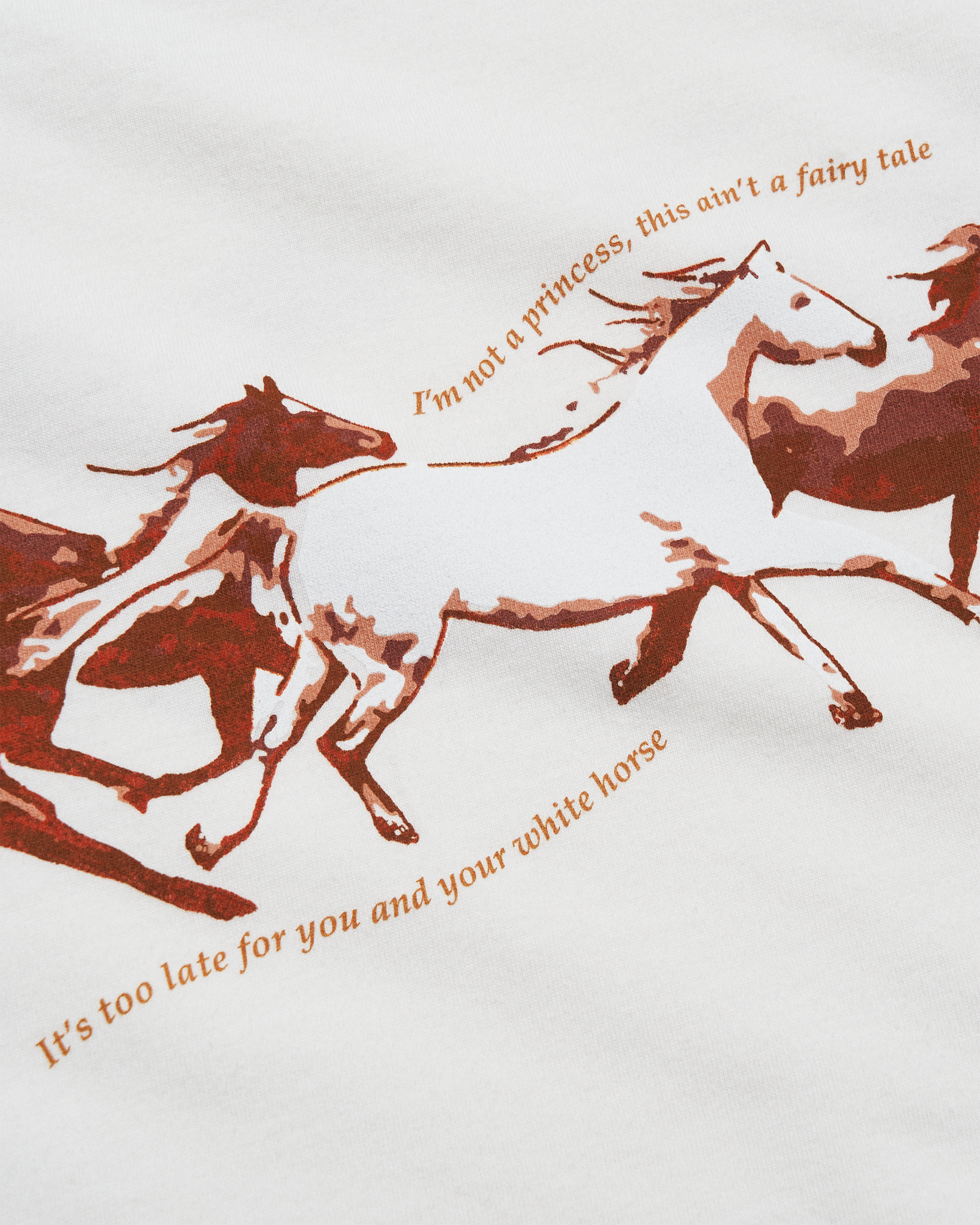 I'm Not A Princess, This Ain't A Fairytale T-Shirt Close Up