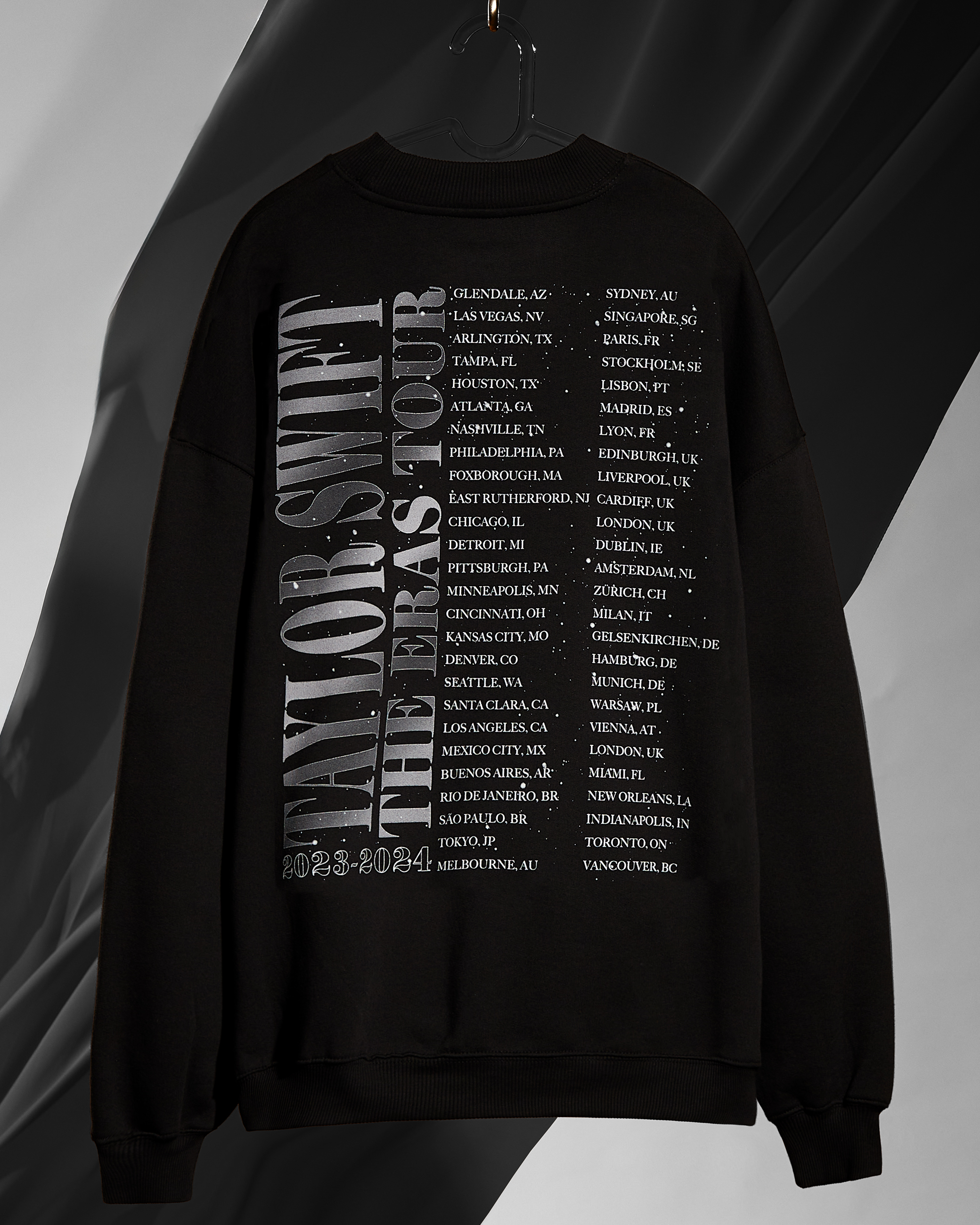 Taylor Swift | The Eras Tour Down Bad Live Photo Oversized Crewneck editorial back