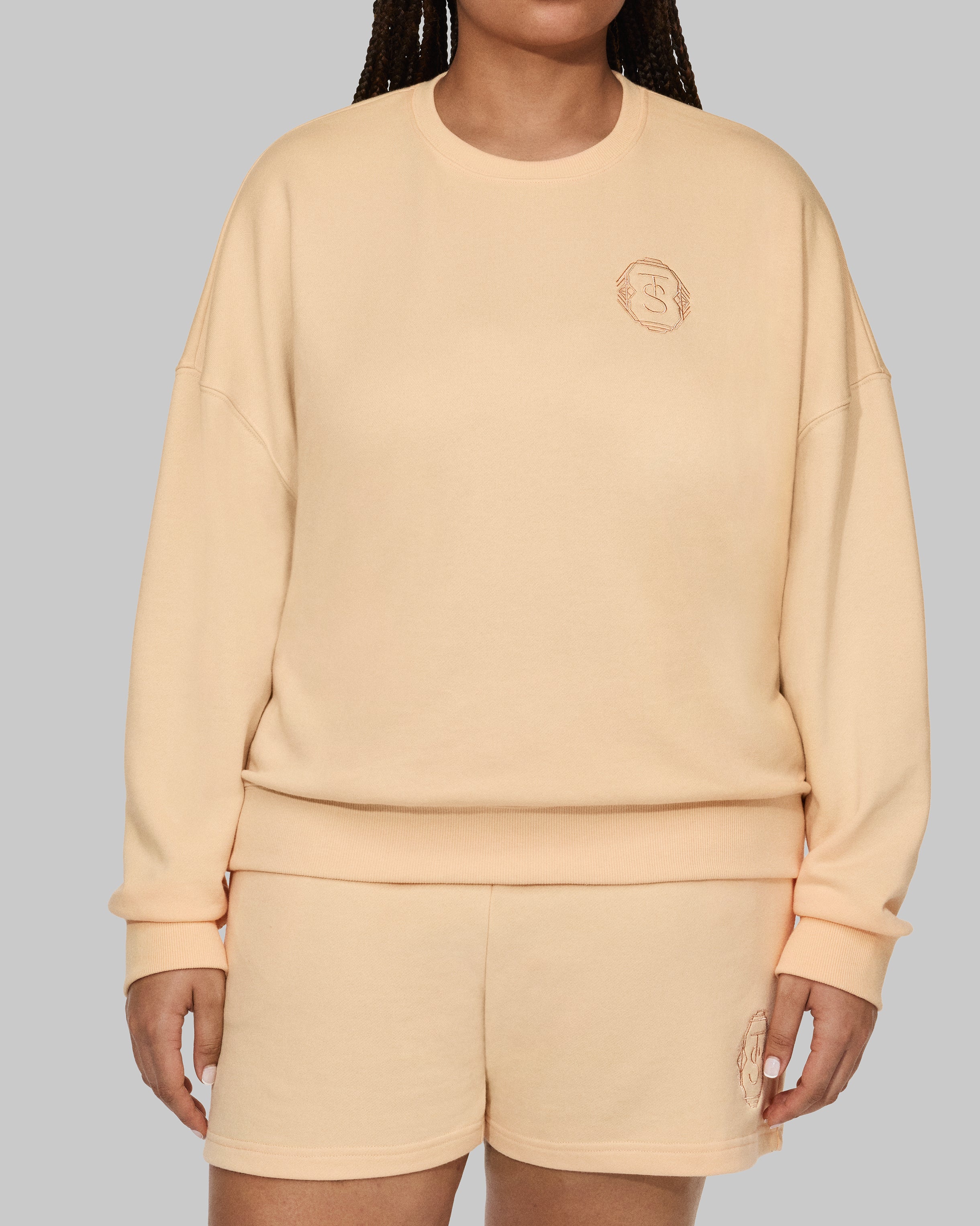 The Life of a Showgirl French Terry Crewneck Sweatshirt 2XL model front