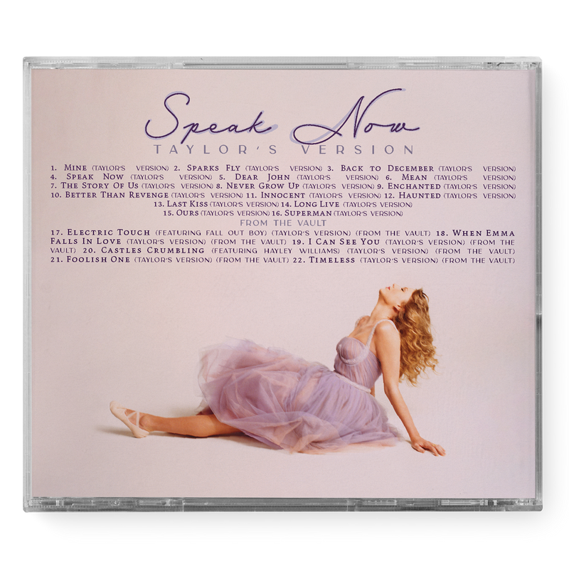 Speak Now (Taylor's Version) CD Back