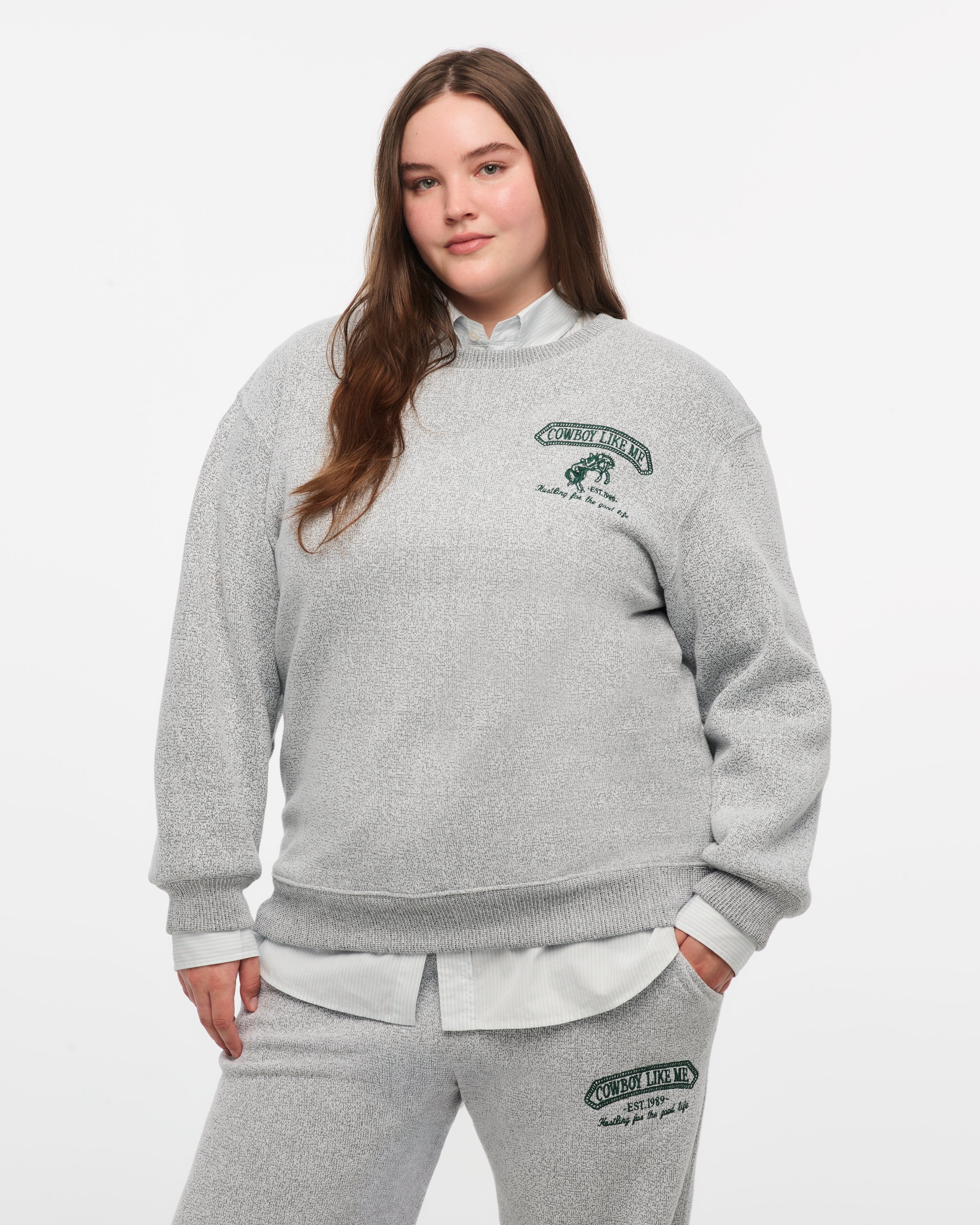 Cowboy Like Me Jogger 2XL model close up