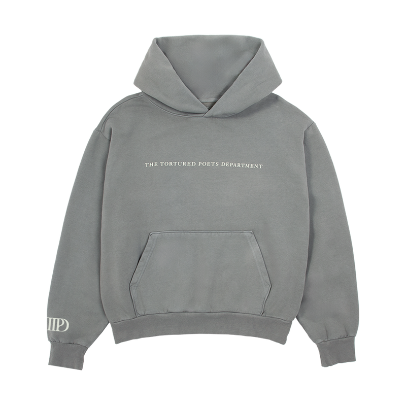 The Tortured Poets Department Gray Hoodie - Taylor Swift Official Store