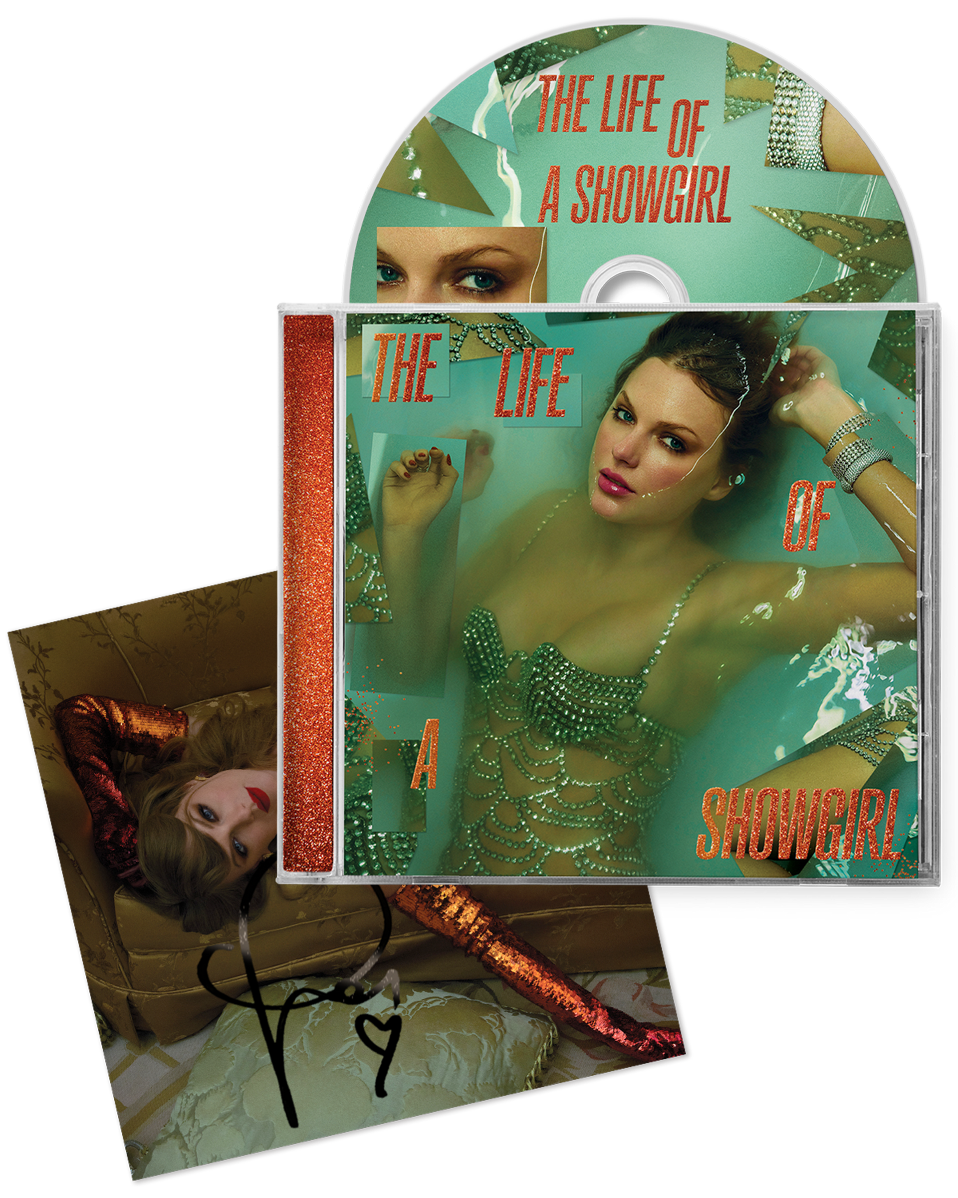 当日発送　The Life of a Showgirl サイン入り　CD The Life of a Showgirl CD + Hand Signed Photo 2 – Taylor Swift