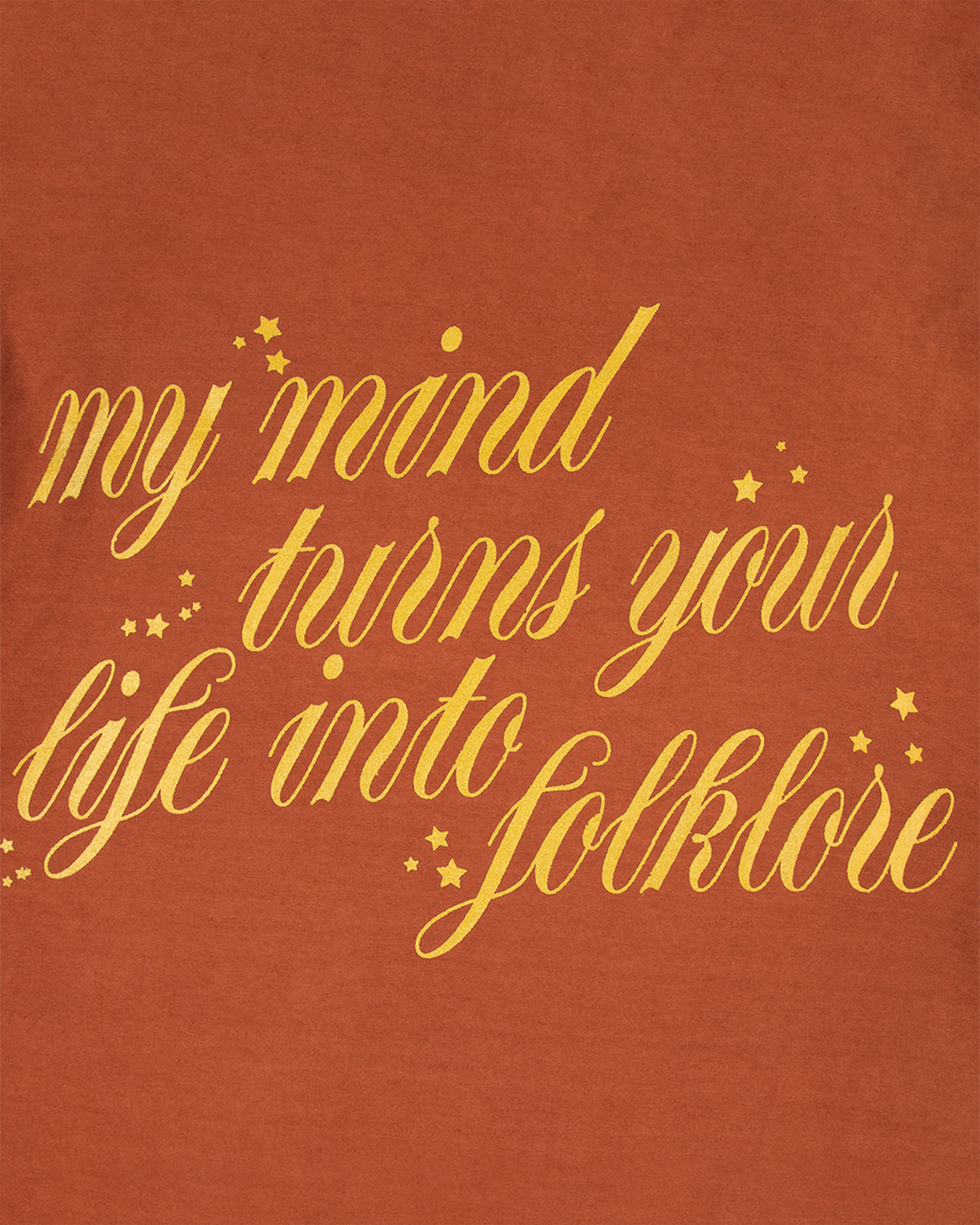 evermore Gold Rush Longsleeve T-Shirt close up