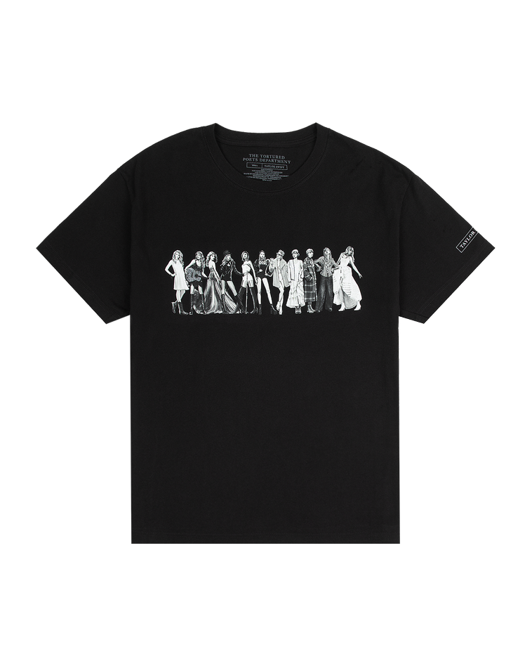 TTPD Eras Black T-Shirt