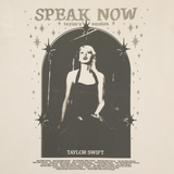 Speak Now (Taylor's Version) Tracklist Taupe T-Shirt Front Detail