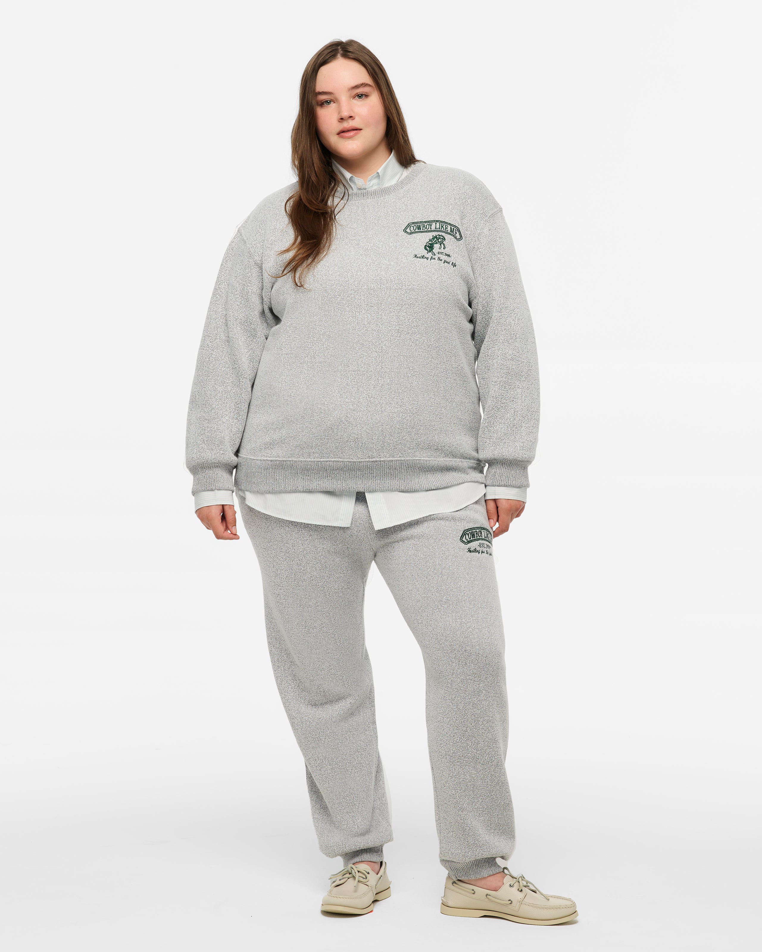 Cowboy Like Me Crewneck 2XL model front