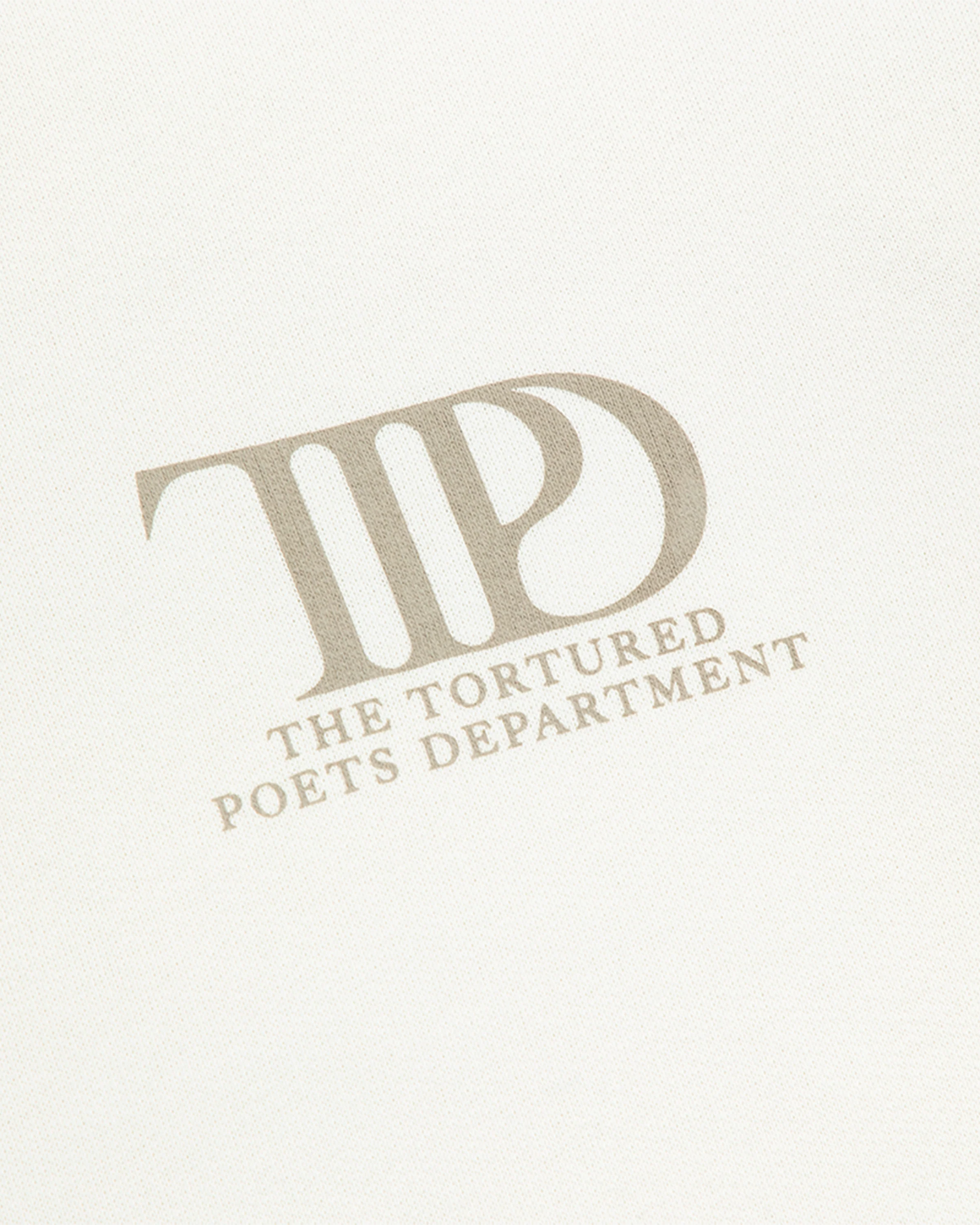 The Tortured Poets Department Crewneck Sweater TTPD close up