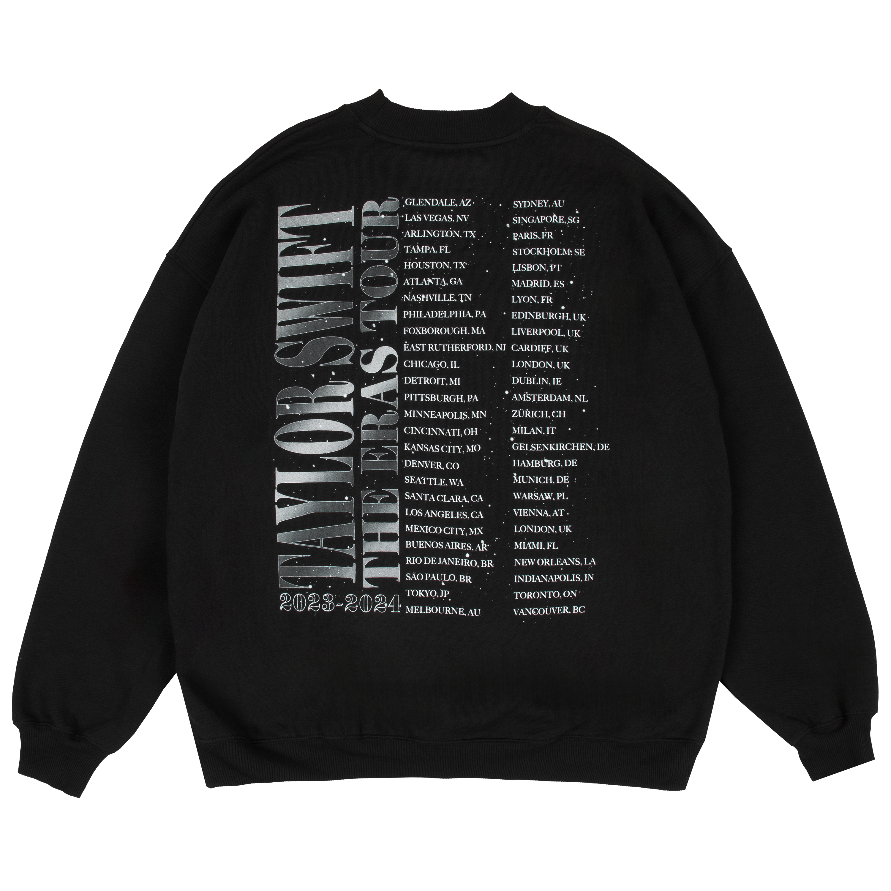 Taylor Swift | The Eras Tour Down Bad Live Photo Oversized Crewneck back