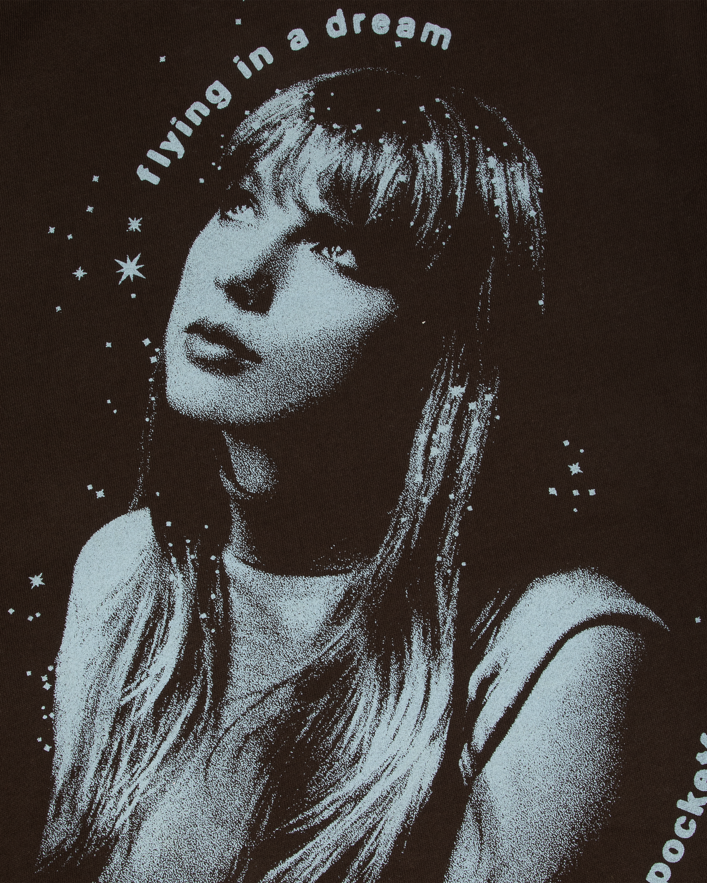 Taylor Swift Midnights Living In A Dream Brown Hoodie detail