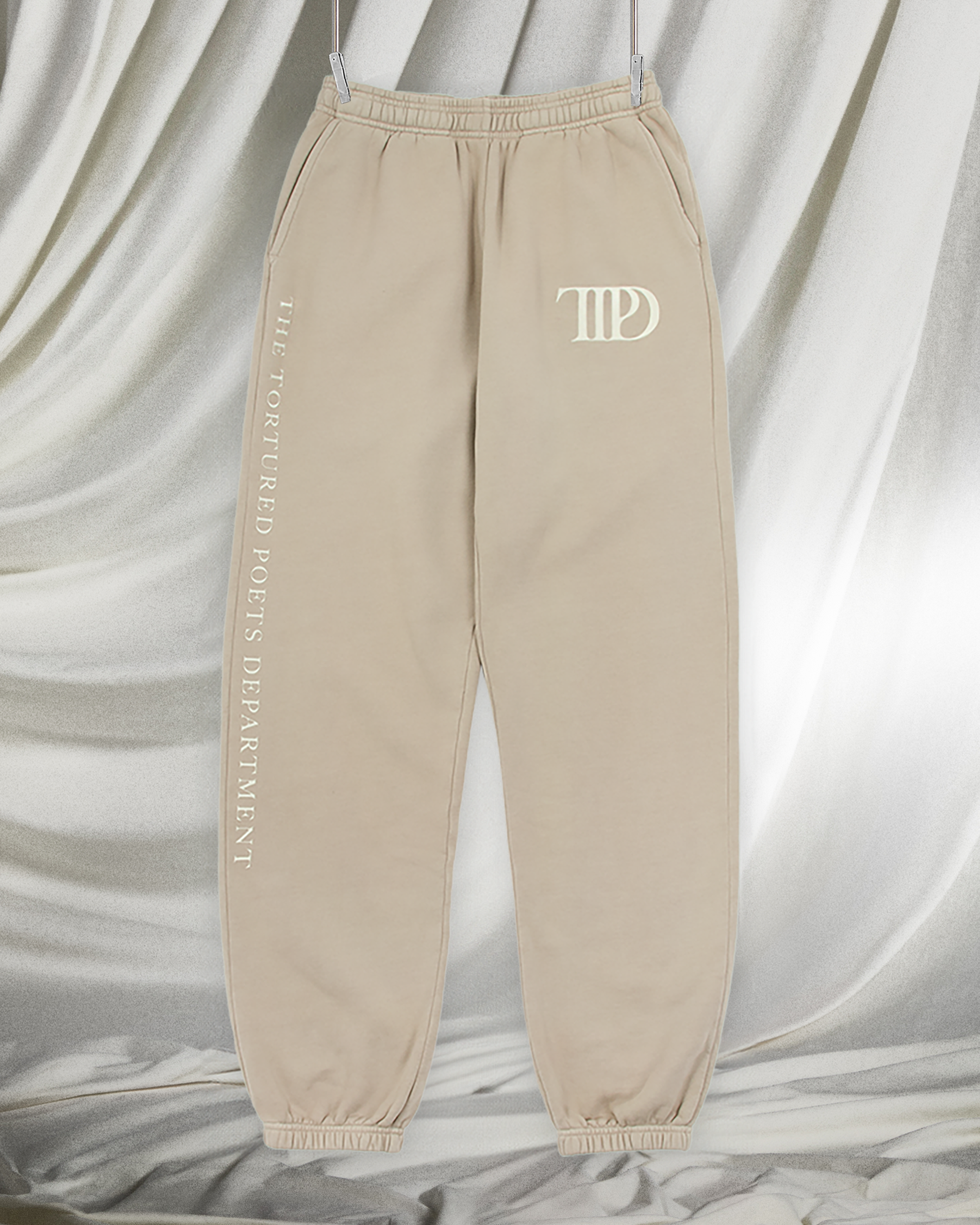 The Tortured Poets Department Beige Sweatpants editorial