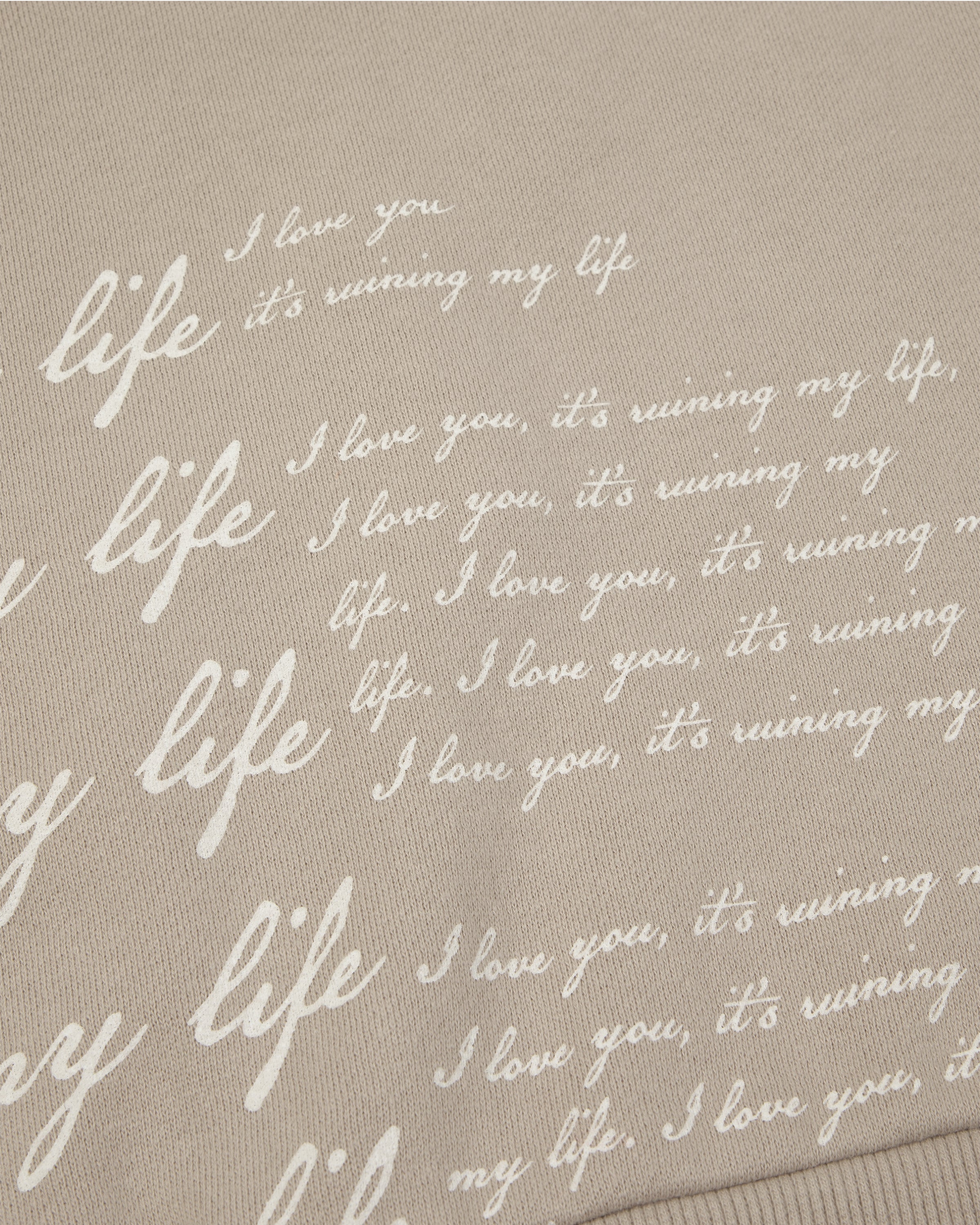I Love You It's Ruining My Life Boxy Cropped Crewneck – Taylor