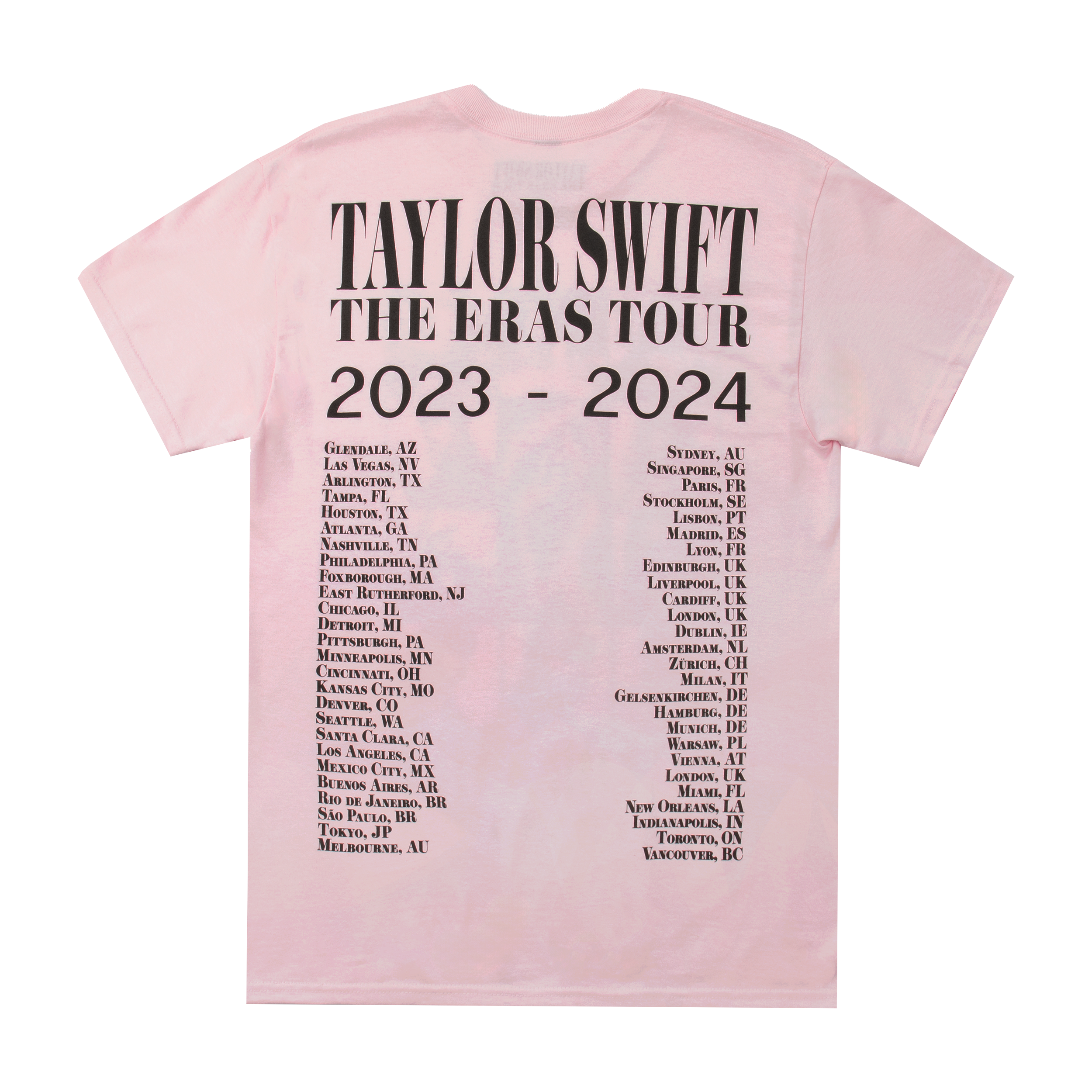 Taylor Swift | The Eras Tour Pink T-Shirt – Taylor Swift Official