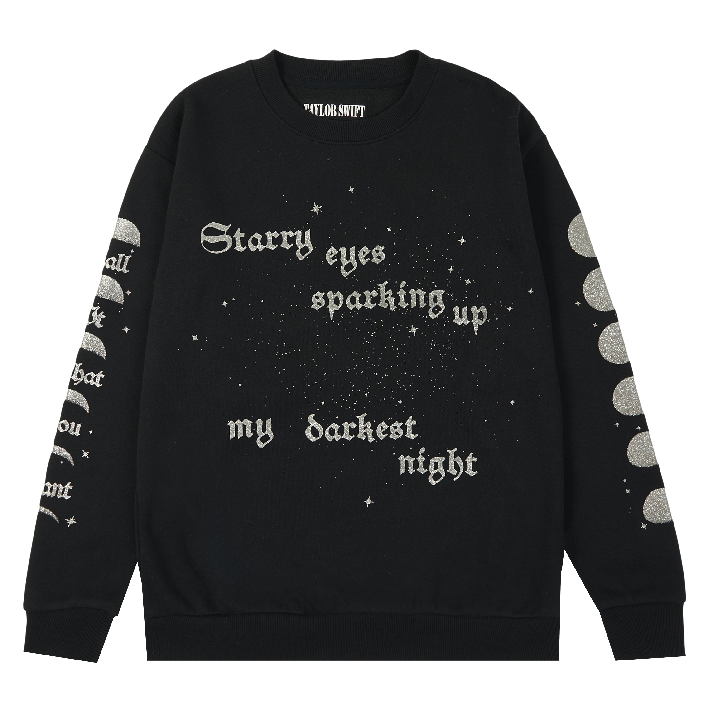 Sparking Up My Darkest Night Crewneck Front