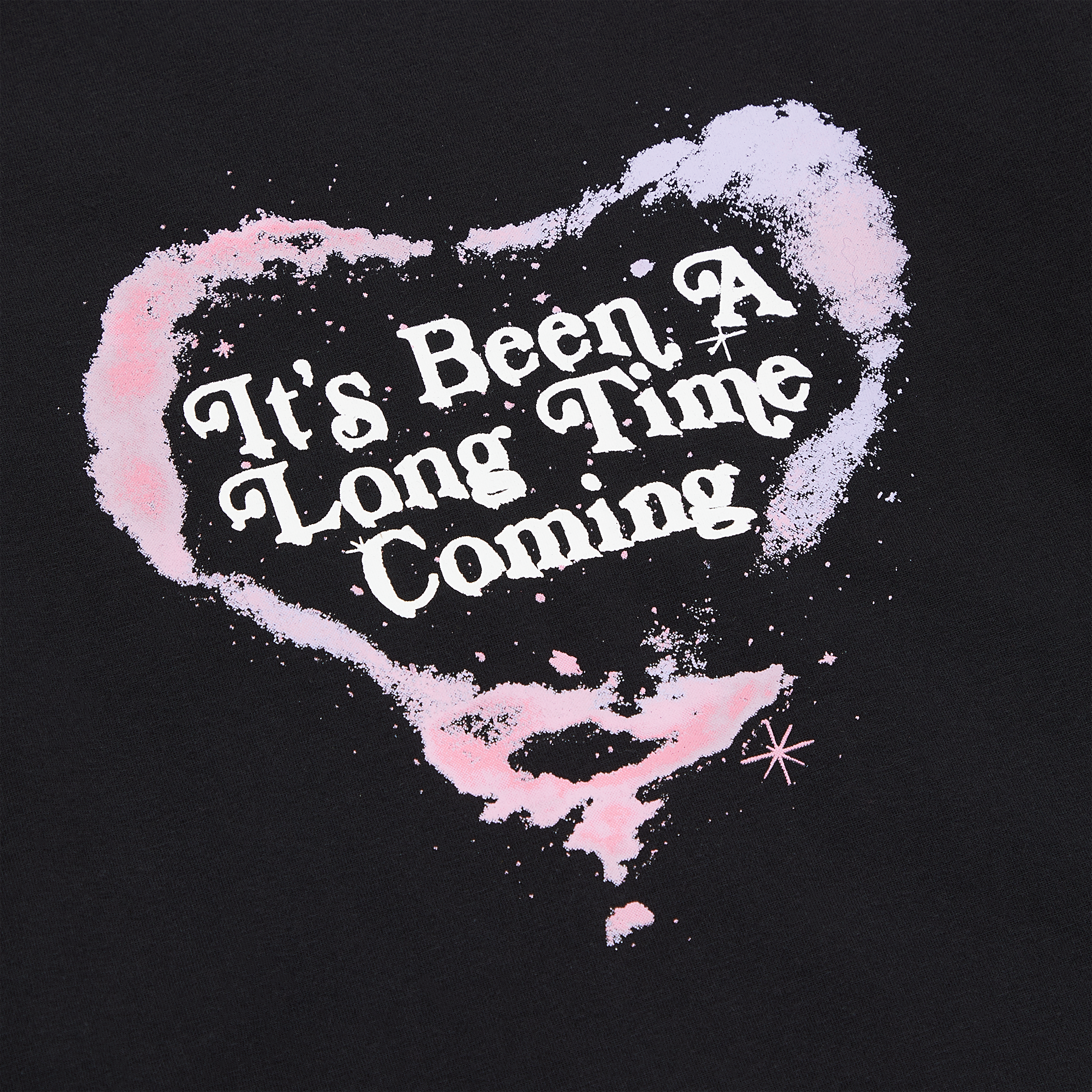 It's Been A Long Time Coming Cropped Longsleeve T-Shirt Front Detail