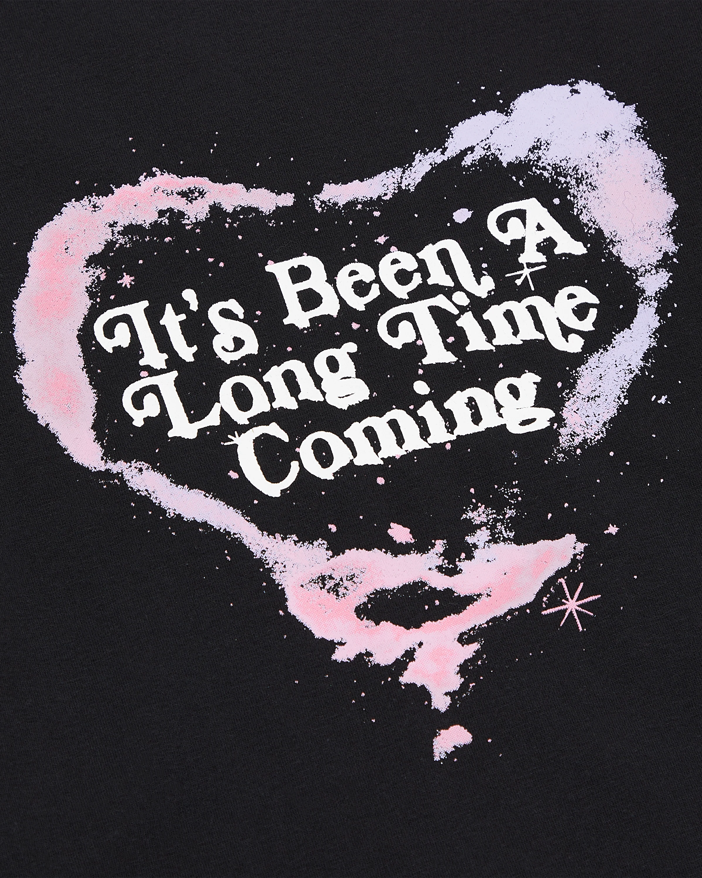 It's Been A Long Time Coming Cropped Longsleeve T-Shirt detail