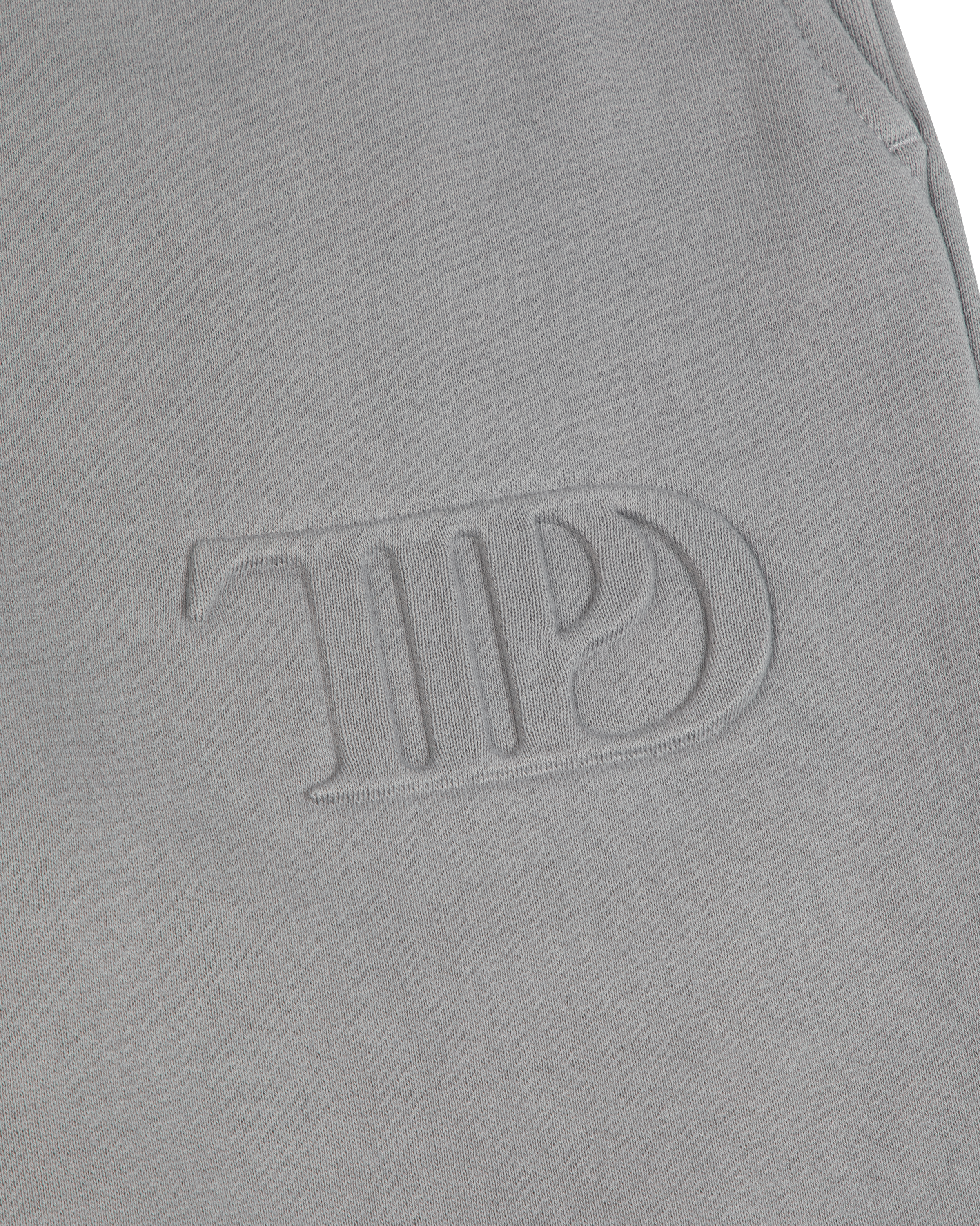 TTPD Gray Embossed Sweatpants logo detail