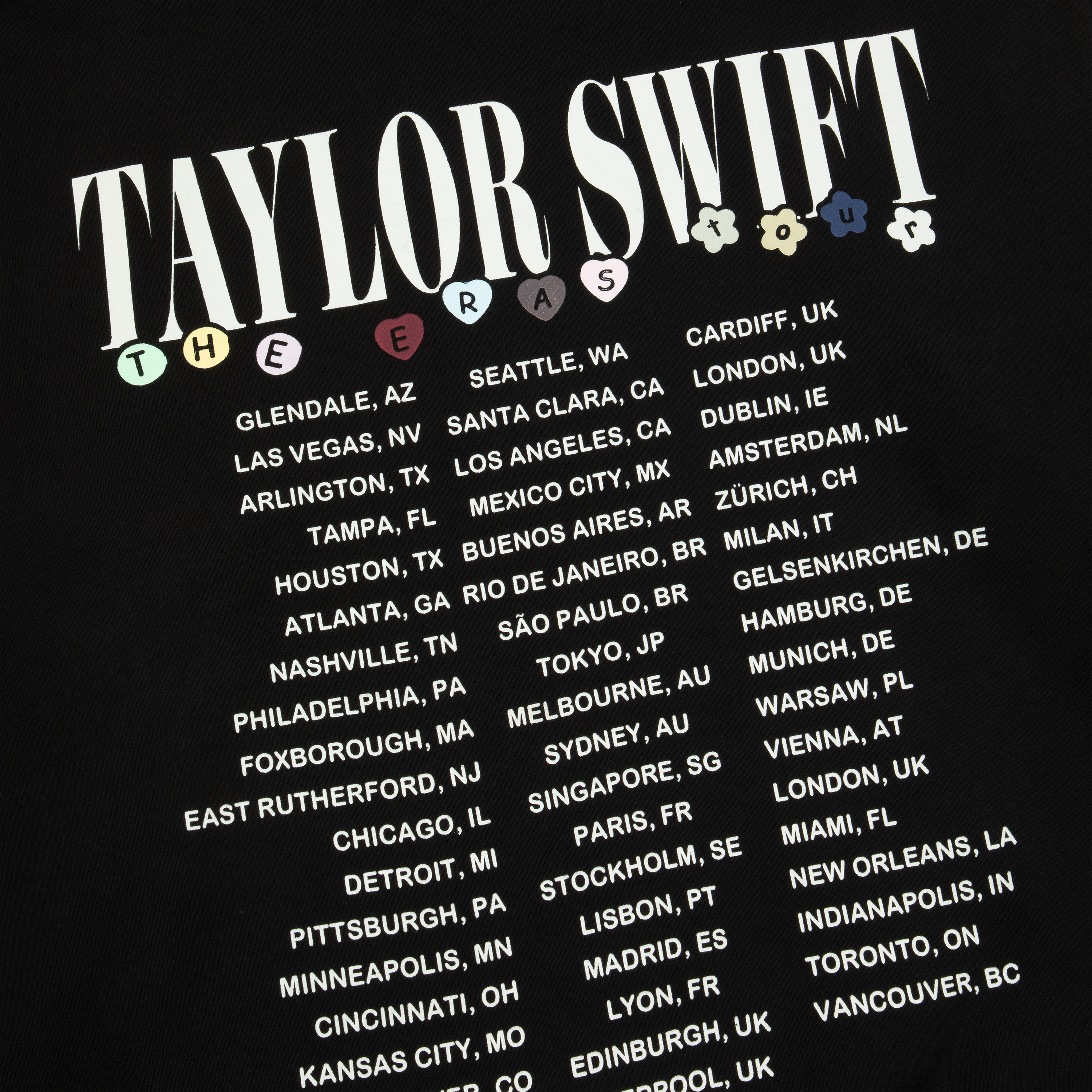 Taylor Swift | The Eras Tour Friendship Bracelet Hoodie Back Detail