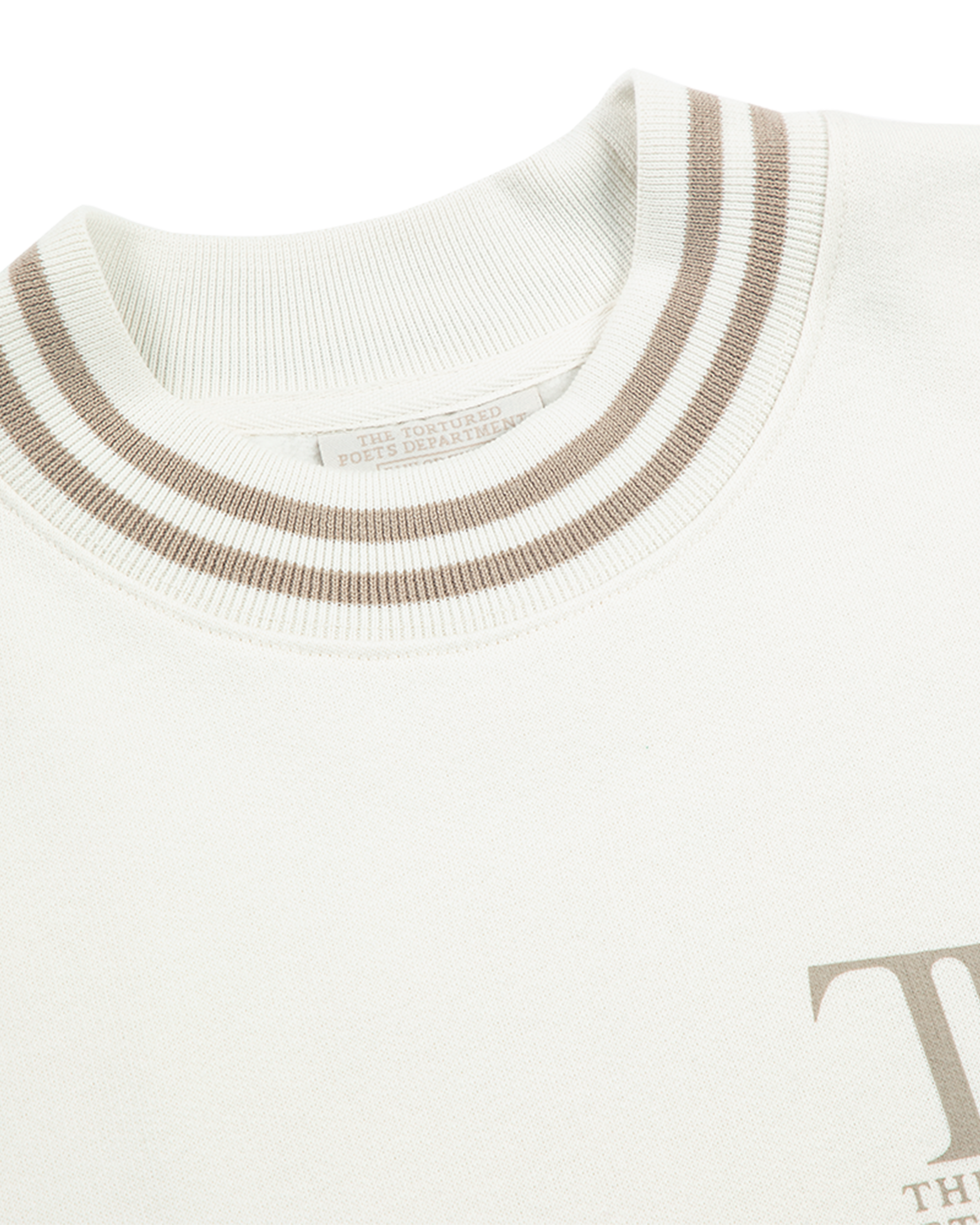 The Tortured Poets Department Crewneck Sweater neck detail