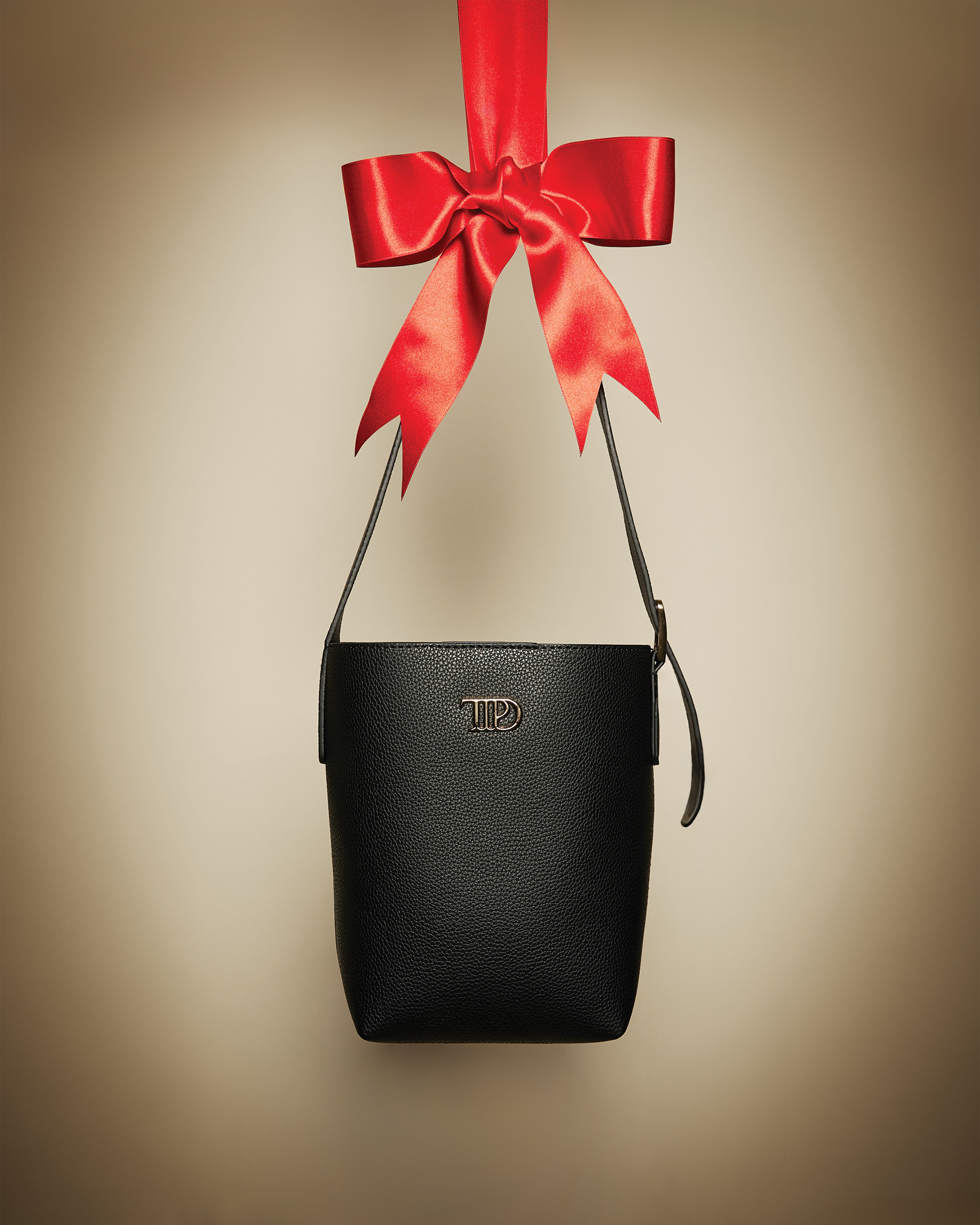 TTPD Black Purse editorial with bow