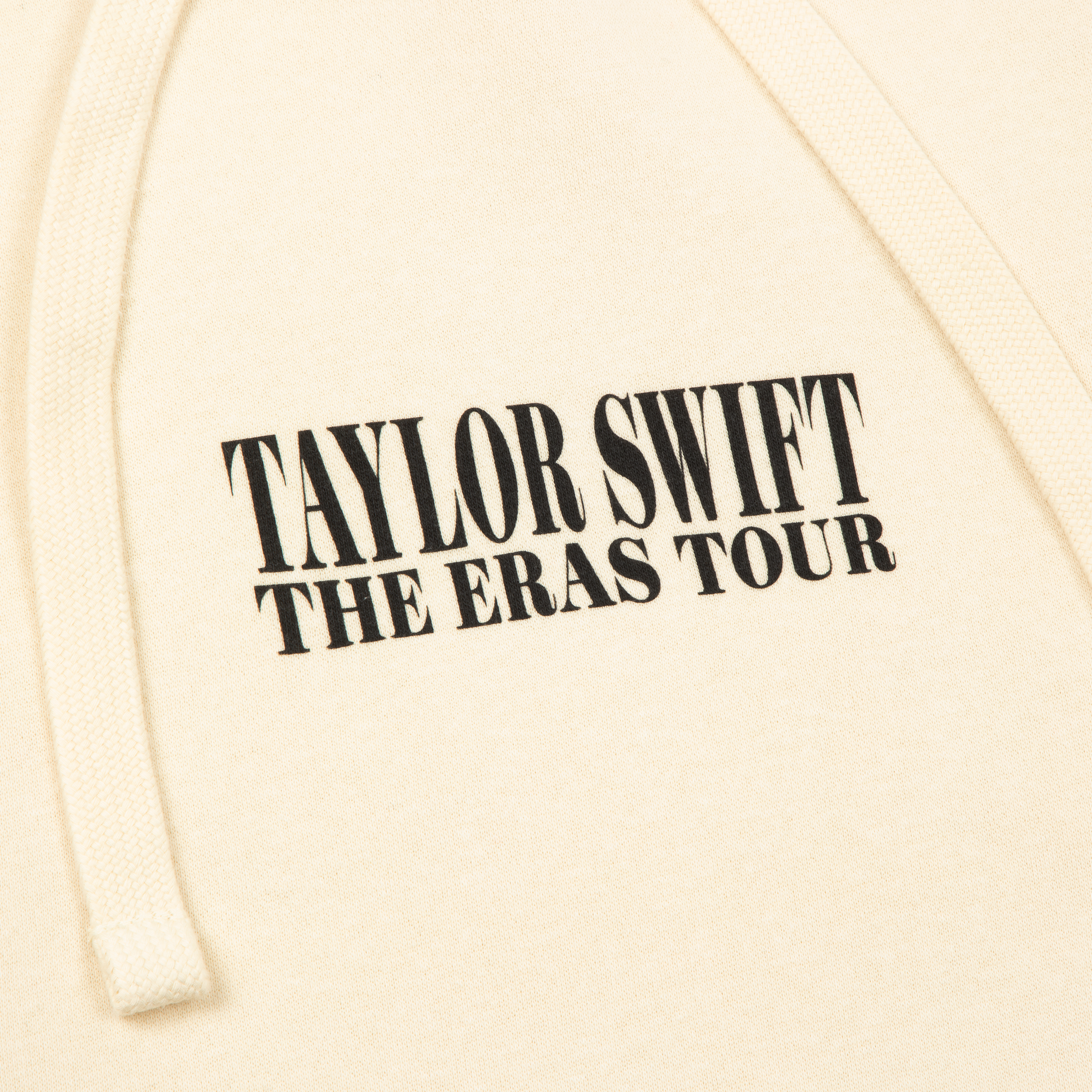 Taylor Swift | The Eras II Tour Beige Hoodie close up